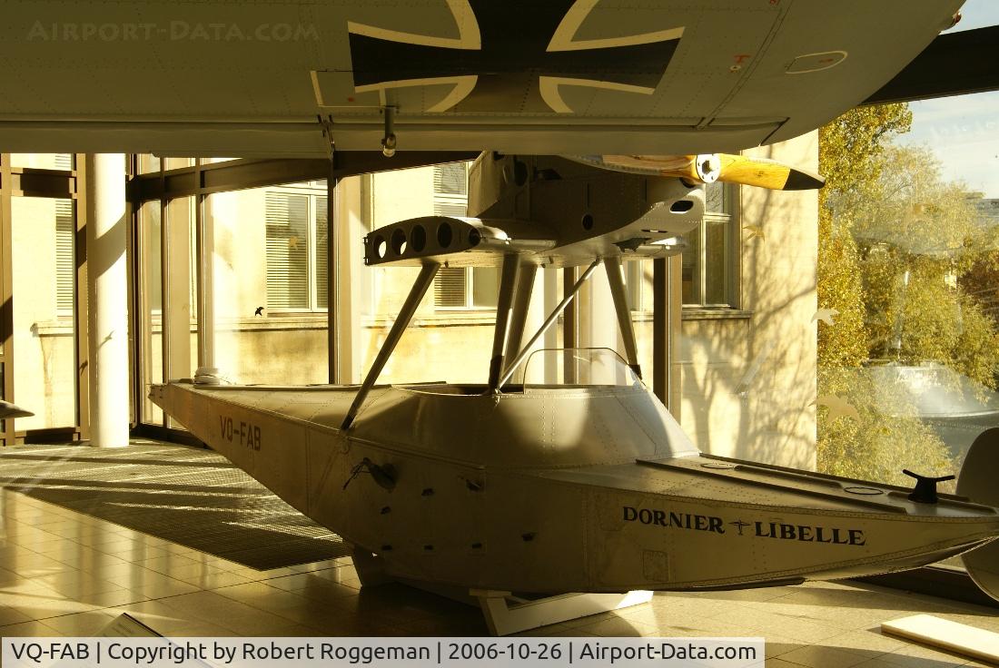 VQ-FAB, 1930 Dornier A Libelle II C/N 117, Dornier Do A Libelle.
Preserved.Deutsche Museum.Munchen.Germany.