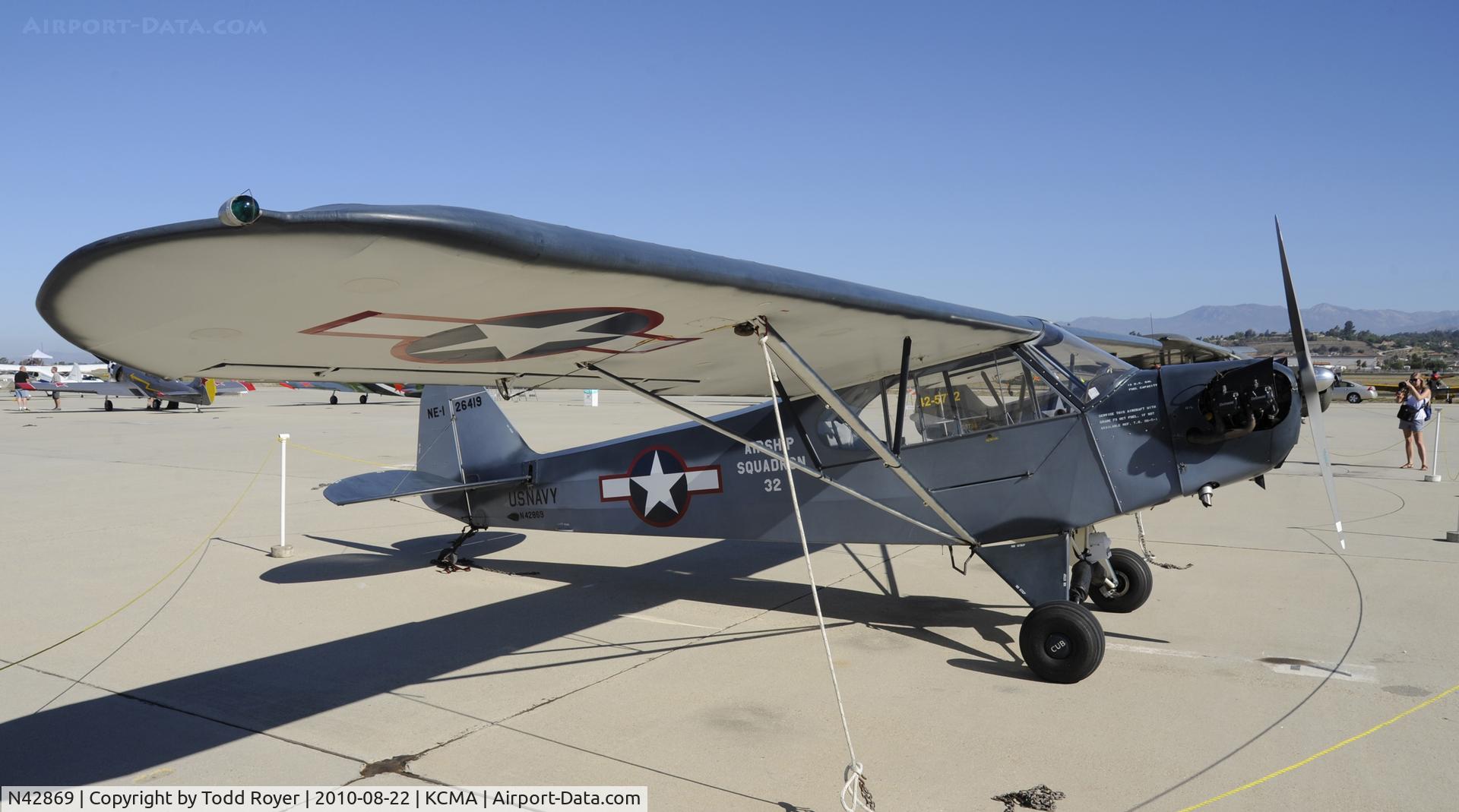 N42869, 1945 Piper J3C-65 Cub Cub C/N 15196, 2010 CAMARILLO AIRSHOW