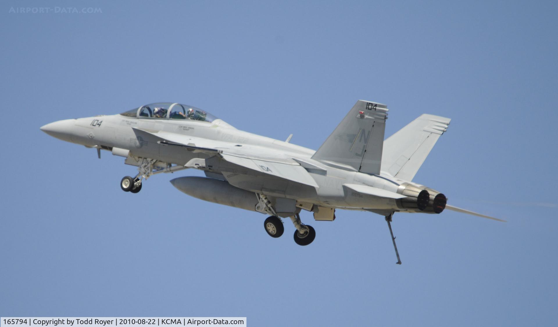 165794, Boeing F/A-18F Super Hornet C/N 1521/F020, 2010 CAMARILLO AIRSHOW