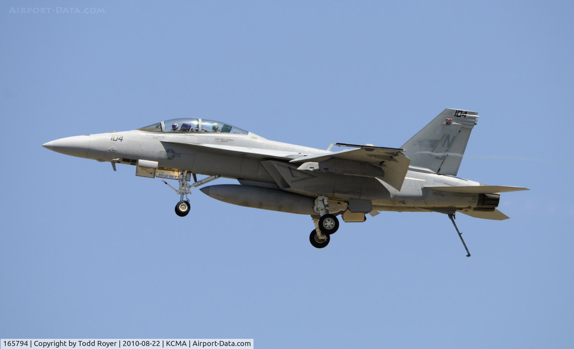 165794, Boeing F/A-18F Super Hornet C/N 1521/F020, 2010 CAMARILLO AIRSHOW