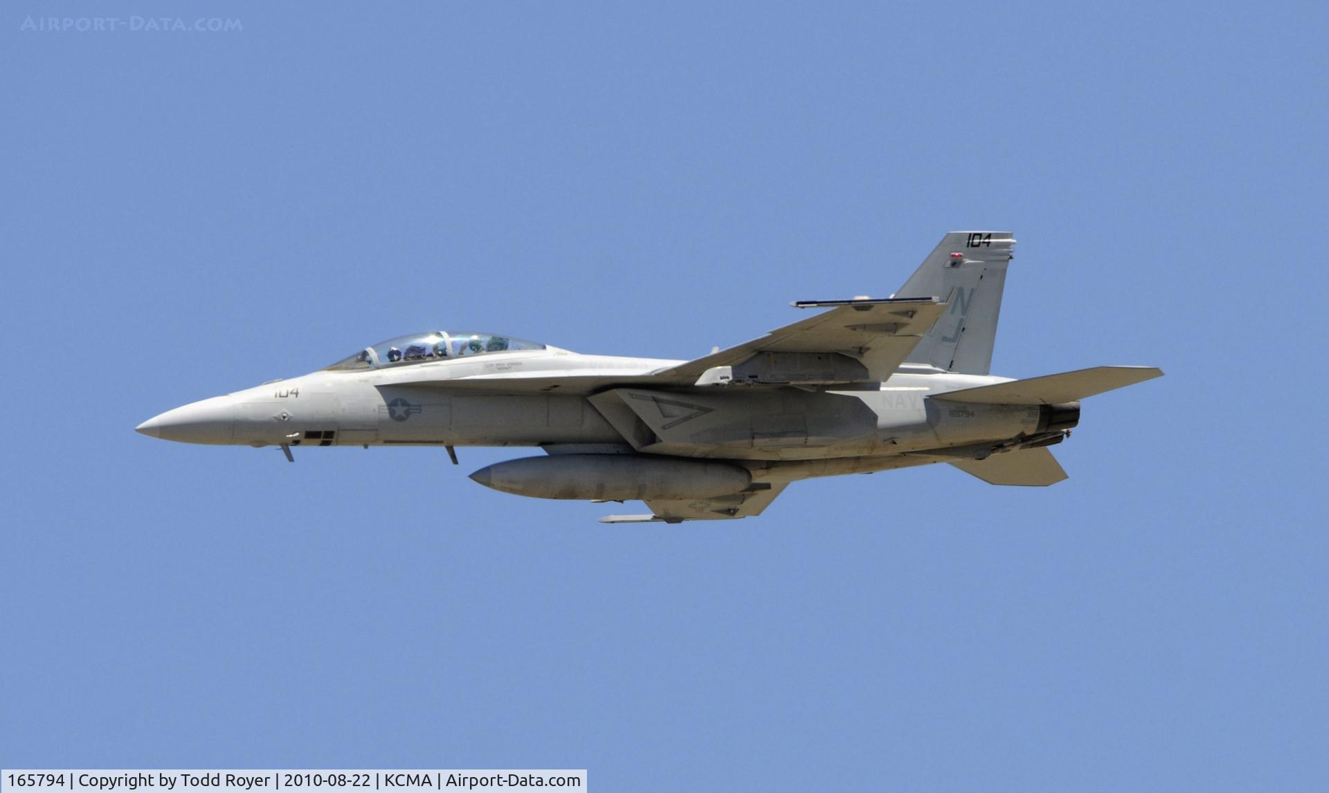 165794, Boeing F/A-18F Super Hornet C/N 1521/F020, 2010 CAMARILLO AIRSHOW