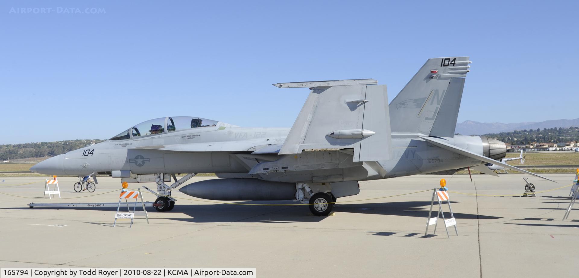 165794, Boeing F/A-18F Super Hornet C/N 1521/F020, 2010 CAMARILLO AIRSHOW