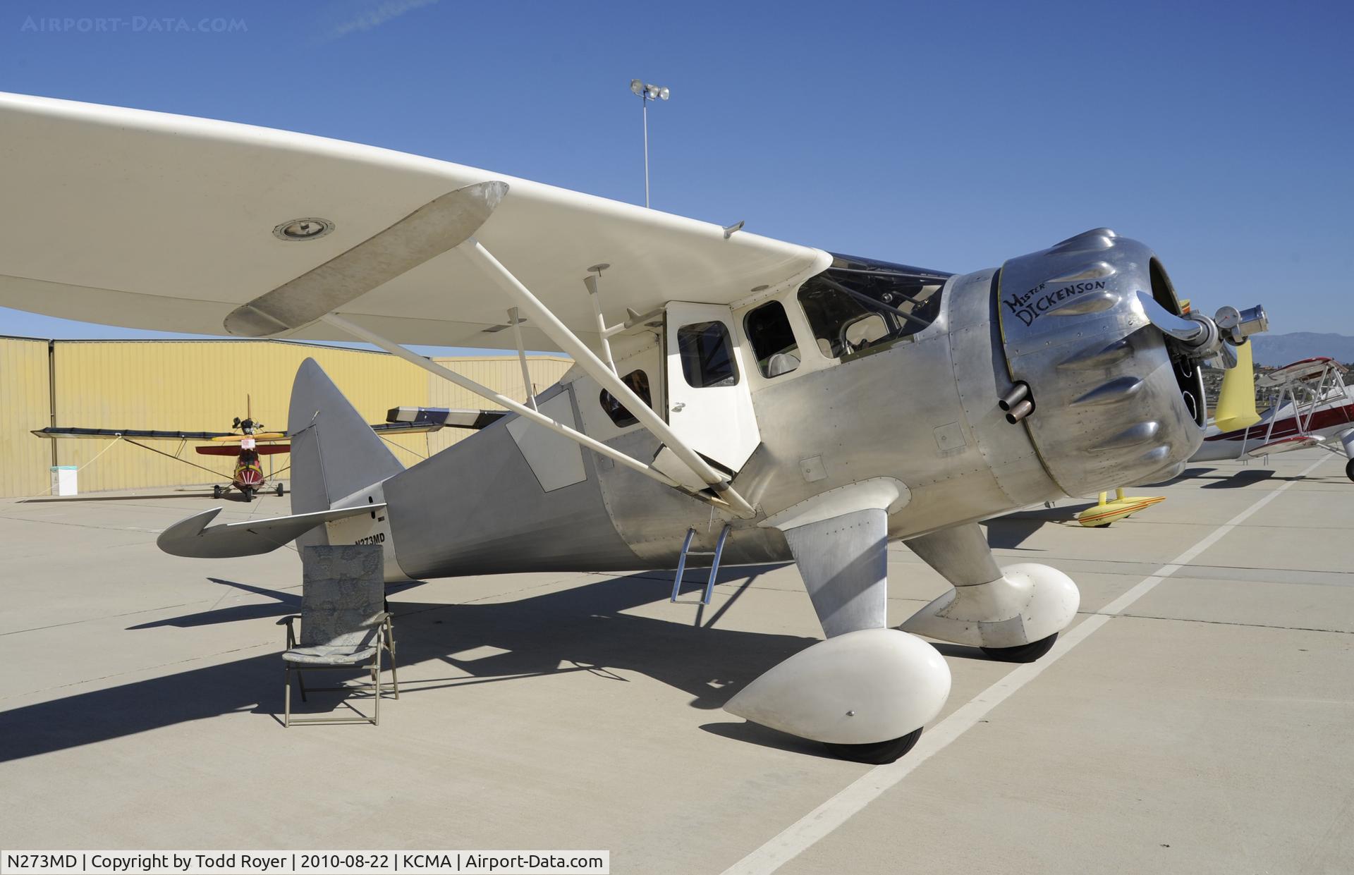 N273MD, 2008 Dickenson Howard DGA-21 (Replicate) C/N 001, 2010 CAMARILLO AIRSHOW