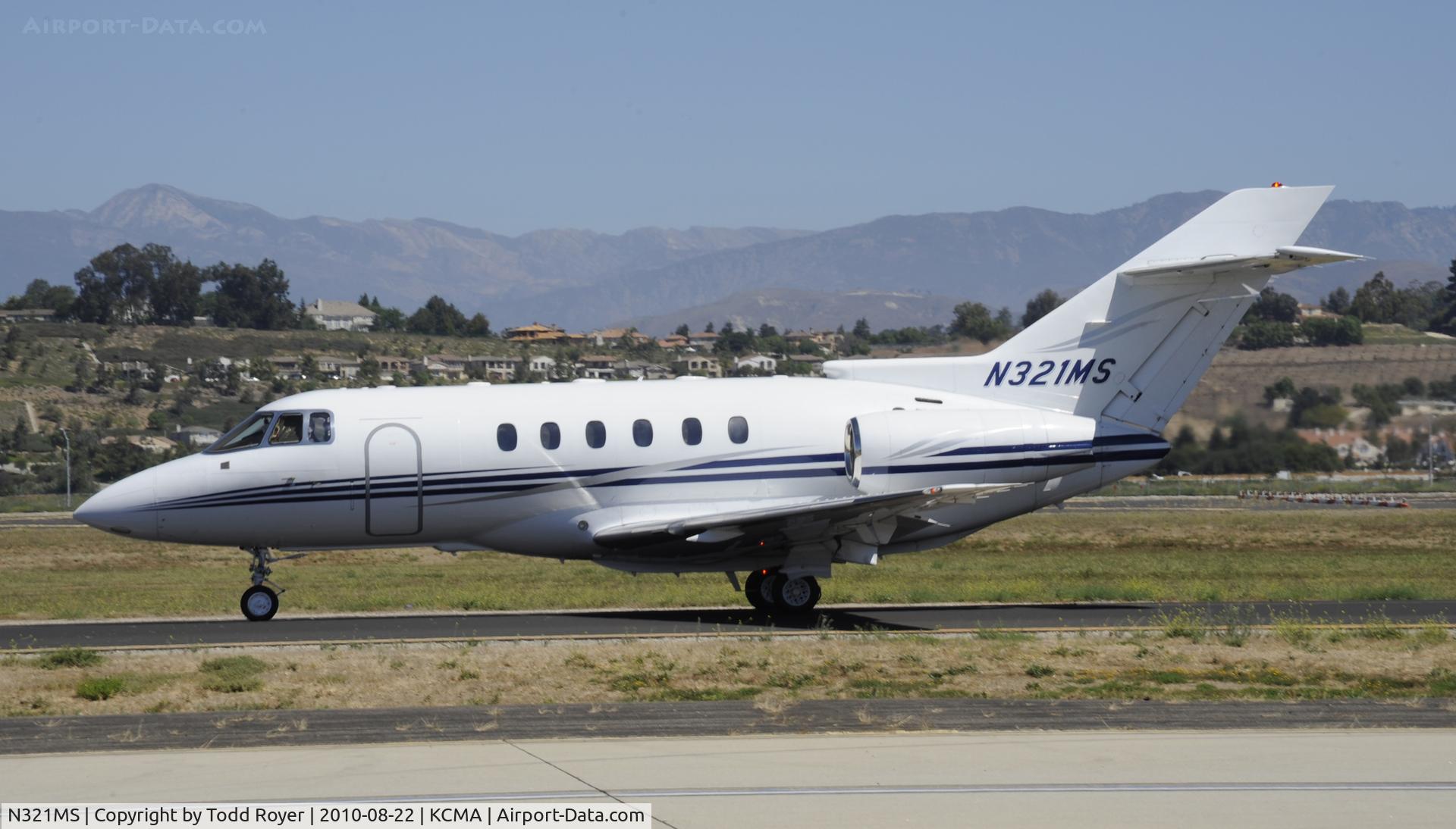 N321MS, 2001 Raytheon Hawker 800XP C/N 258515, 2010 CAMRILLO AIRSHOW