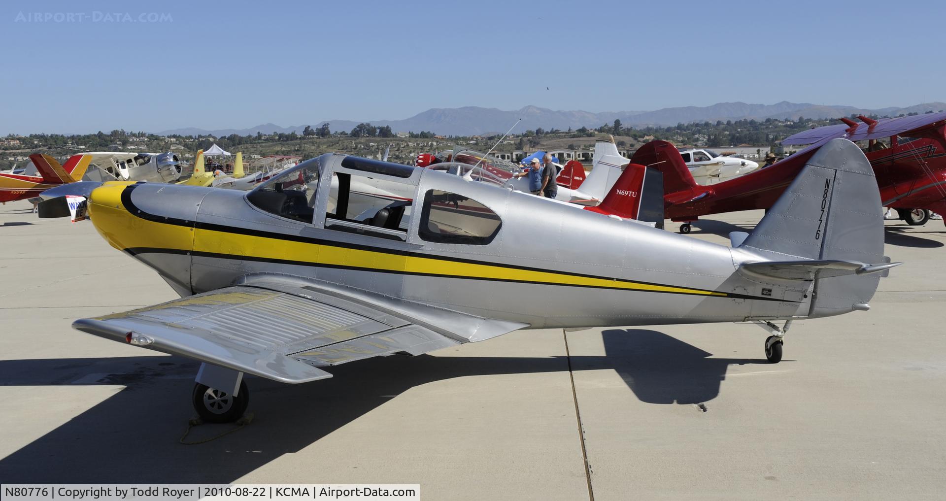 N80776, 1946 Globe GC-1B Swift C/N 179, 2010 CAMARILLO AIRSHOW