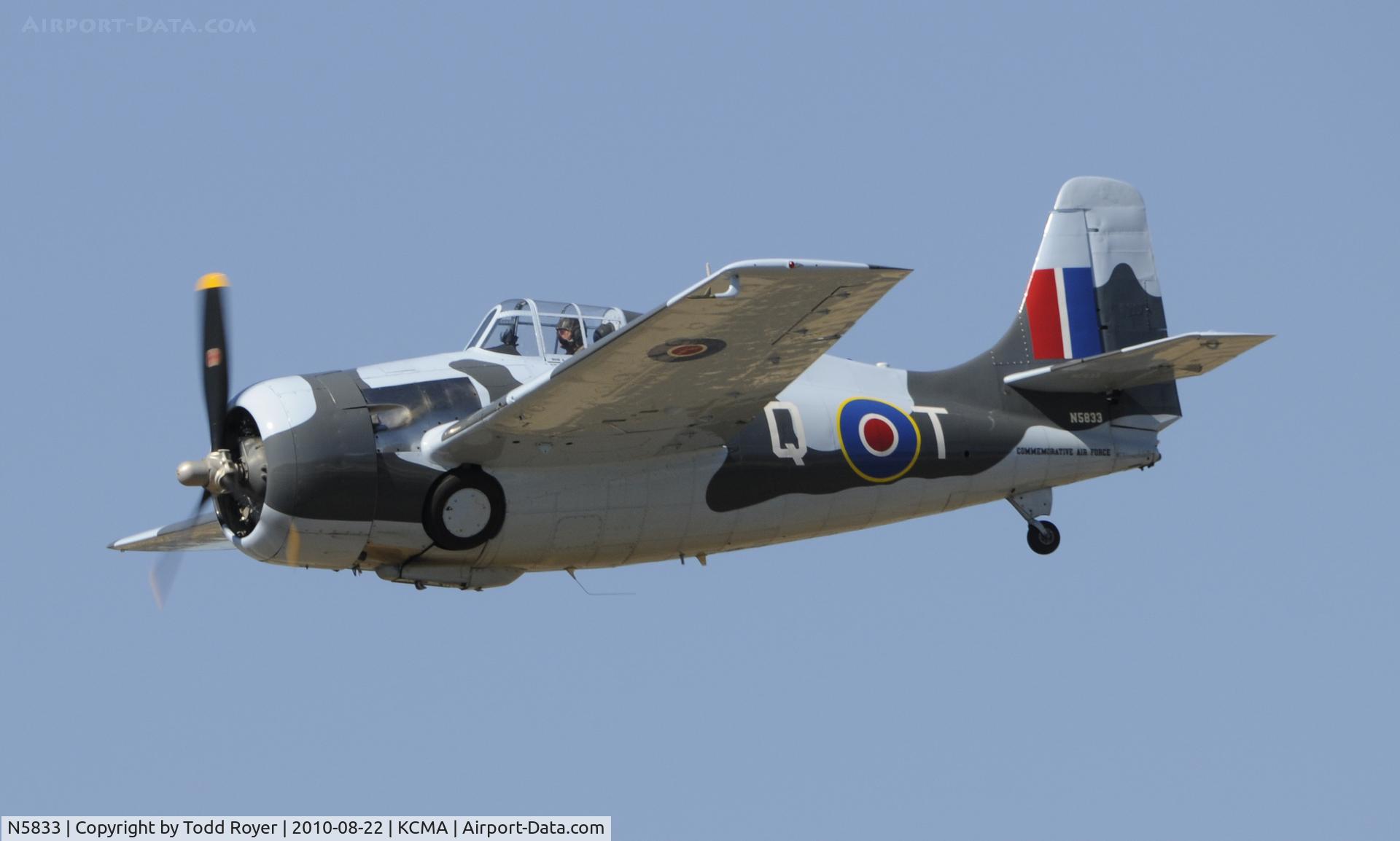 N5833, 1945 General Motors (Grumman) FM-2 Wildcat C/N 5833, 2010 CAMARILLO AIRSHOW