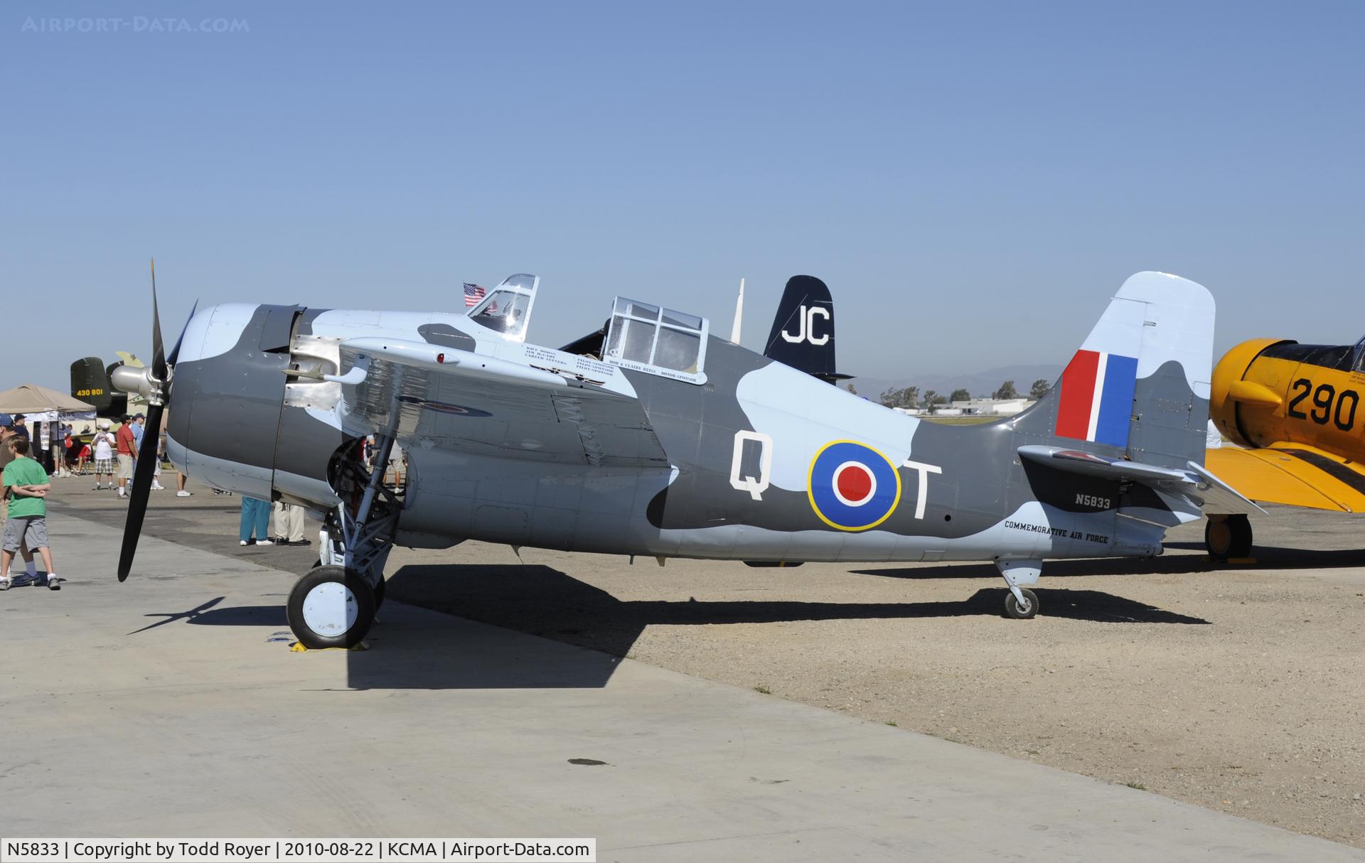 N5833, 1945 General Motors (Grumman) FM-2 Wildcat C/N 5833, 2010 CAMARILLO AIRSHOW