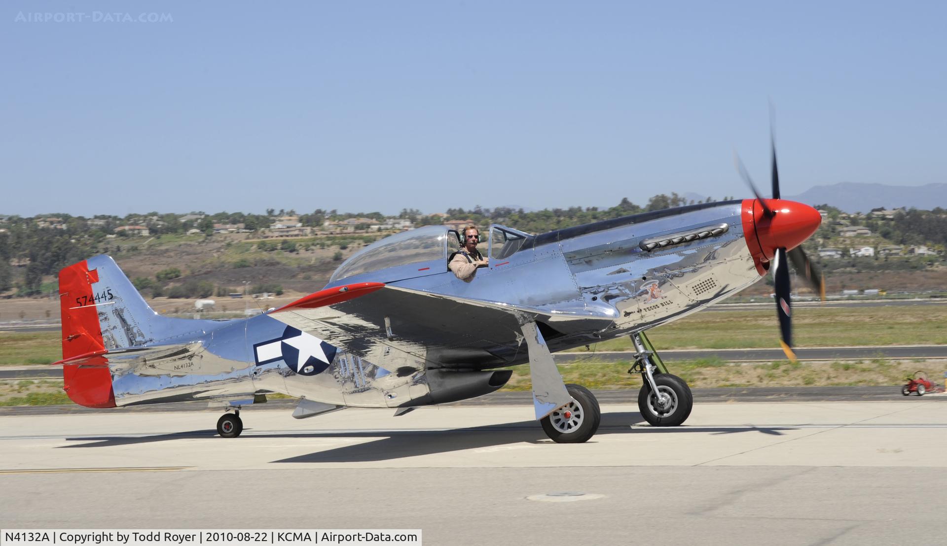 N4132A, 1944 North American P-51D Mustang C/N 122-40985, 2010 CAMARILLO AIRSHOW