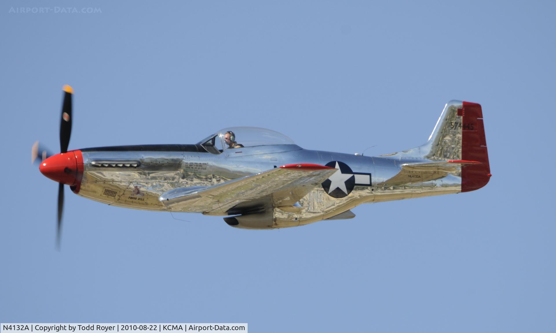 N4132A, 1944 North American P-51D Mustang C/N 122-40985, 2010 CAMARILLO AIRSHOW