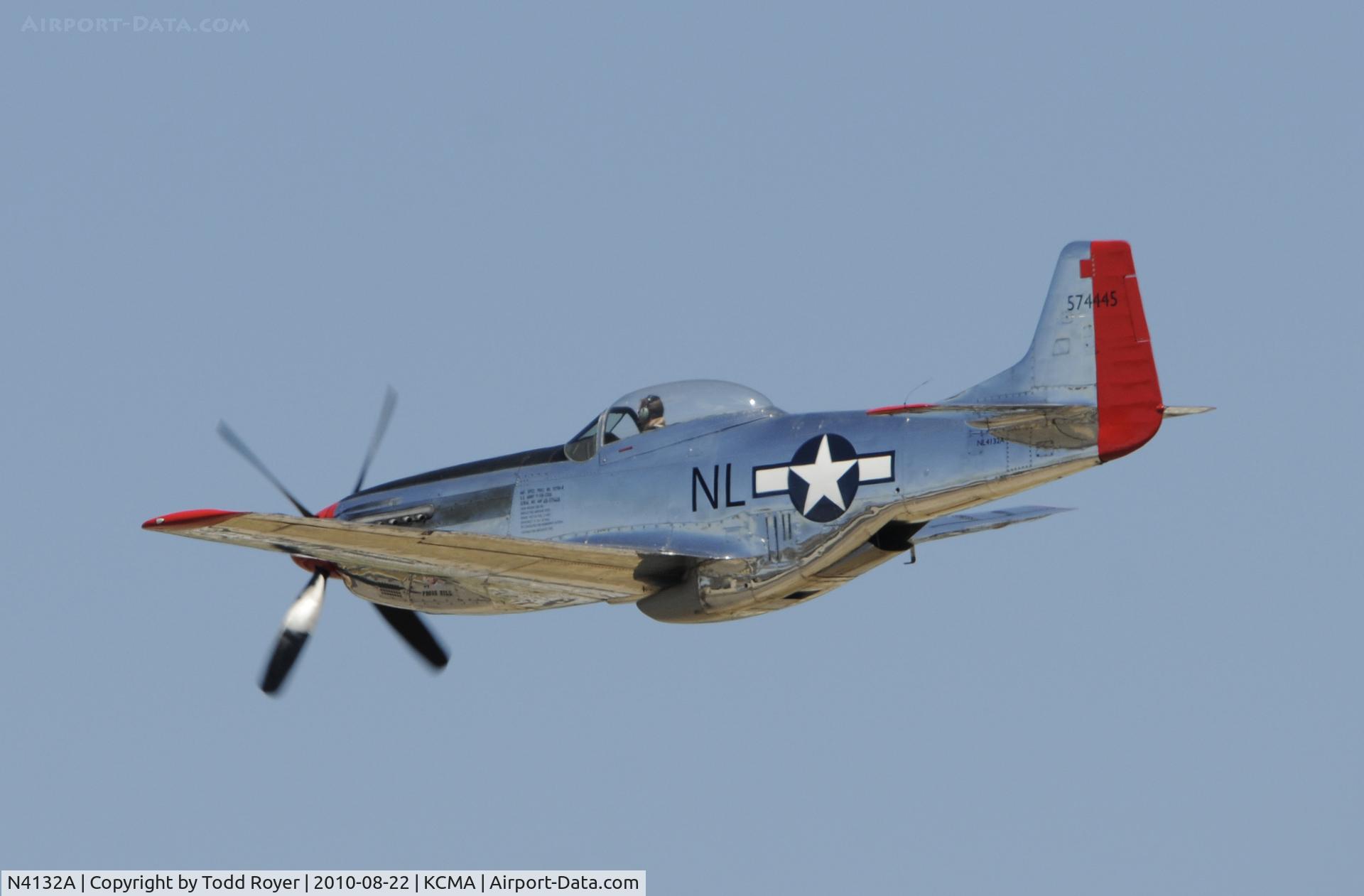 N4132A, 1944 North American P-51D Mustang C/N 122-40985, 2010 CAMARILLO AIRSHOW