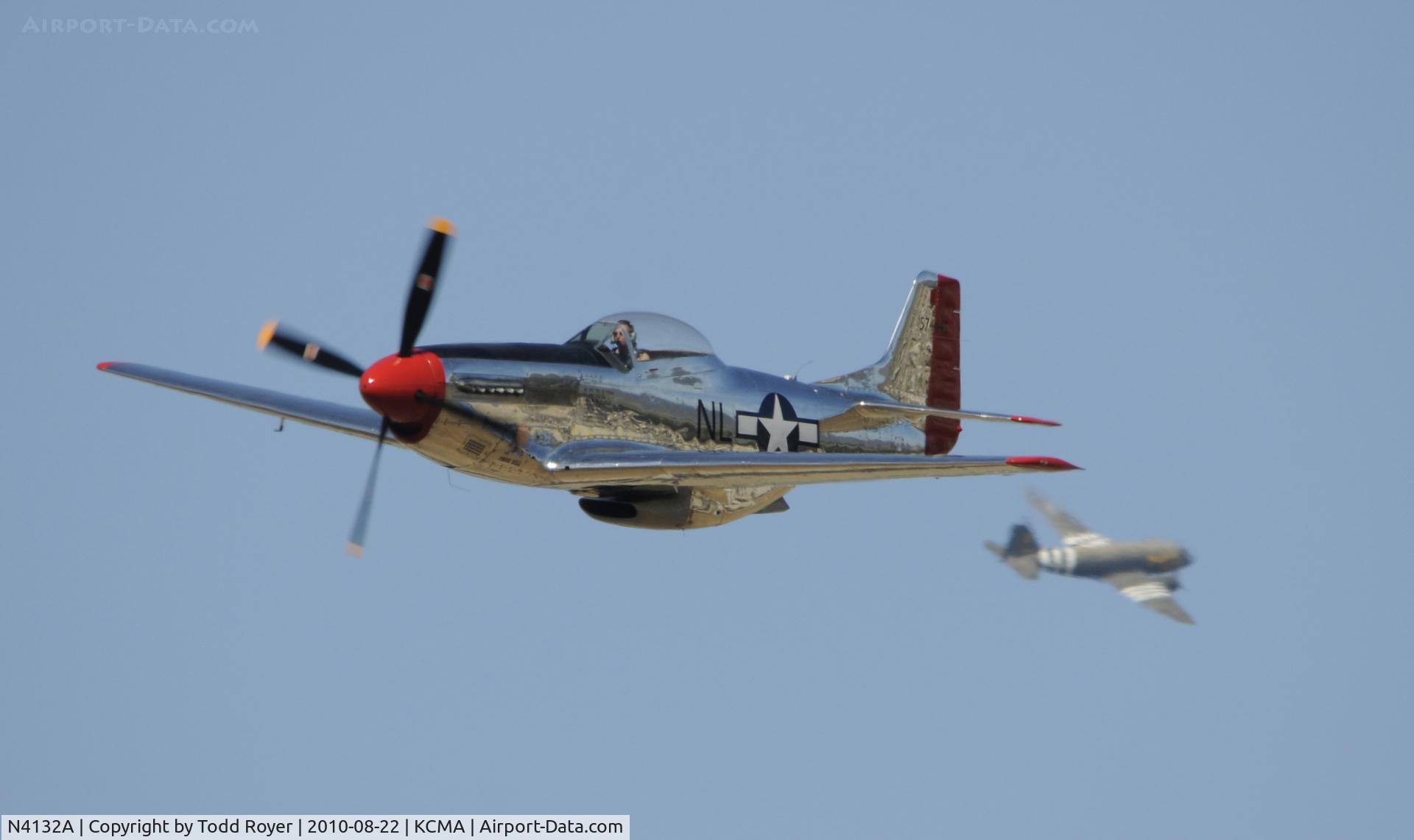 N4132A, 1944 North American P-51D Mustang C/N 122-40985, 2010 CAMARILLO AIRSHOW