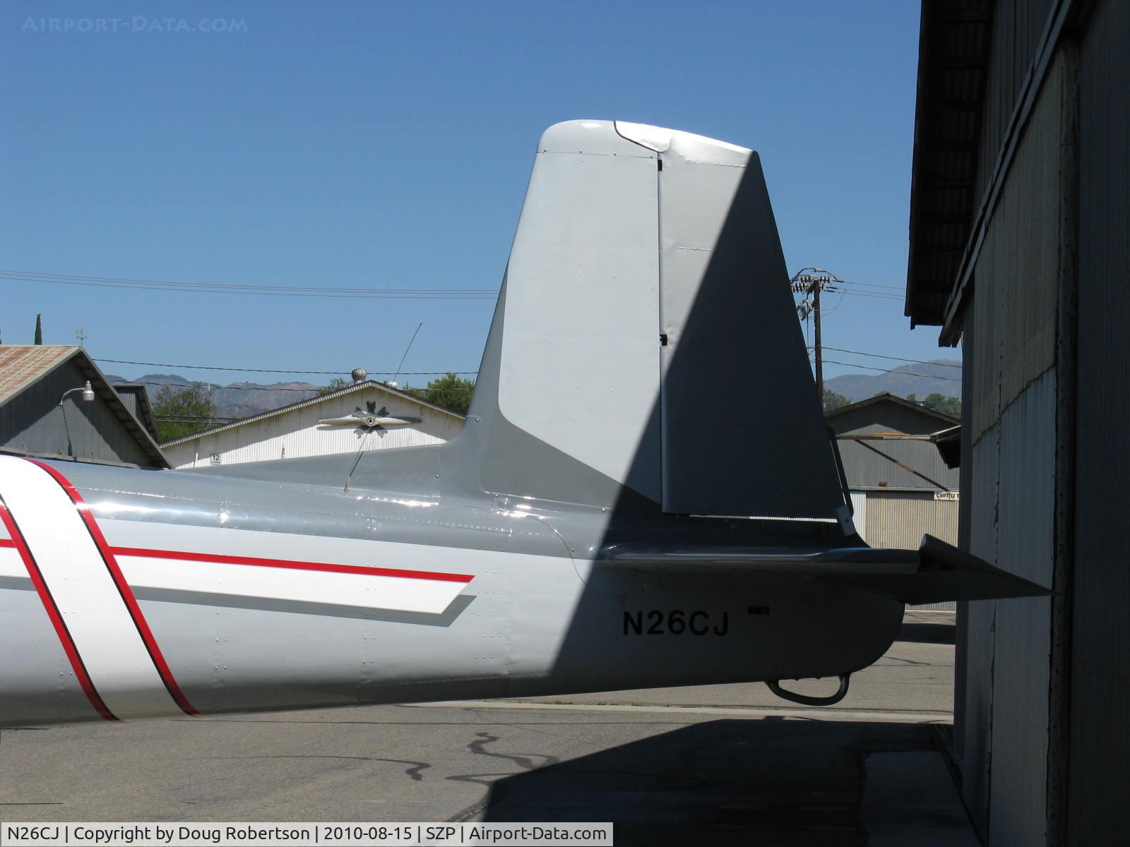 N26CJ, 1977 Nanchang CJ-6A C/N 1832046, 1966 Nanchang China CJIA 9 cylinder radial 285 Hp, tail