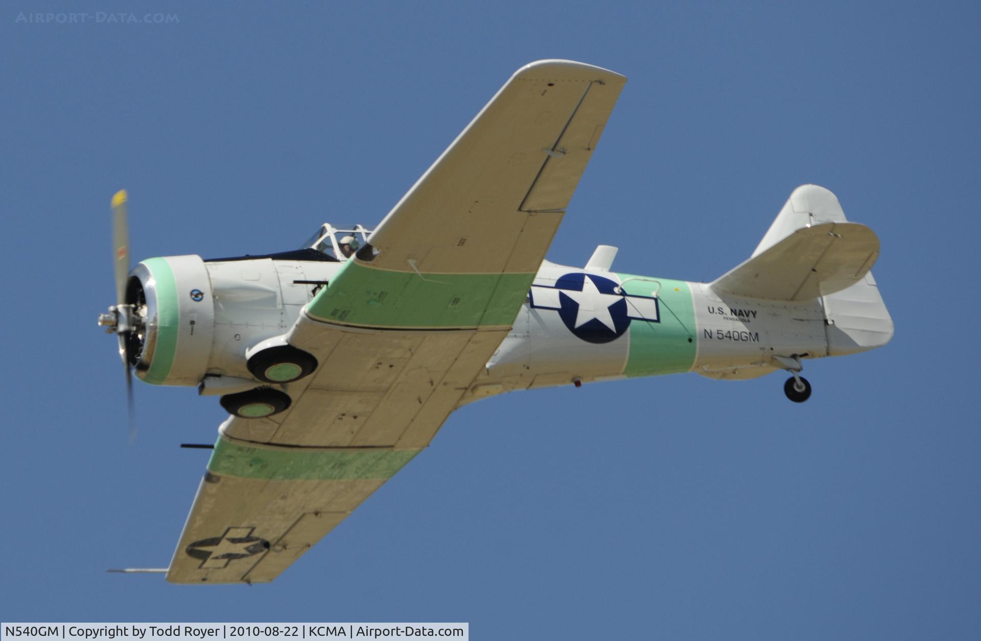 N540GM, 1942 North American SNJ-4 Texan C/N 88-9141, 2010 CAMARILLO AIRSHOW