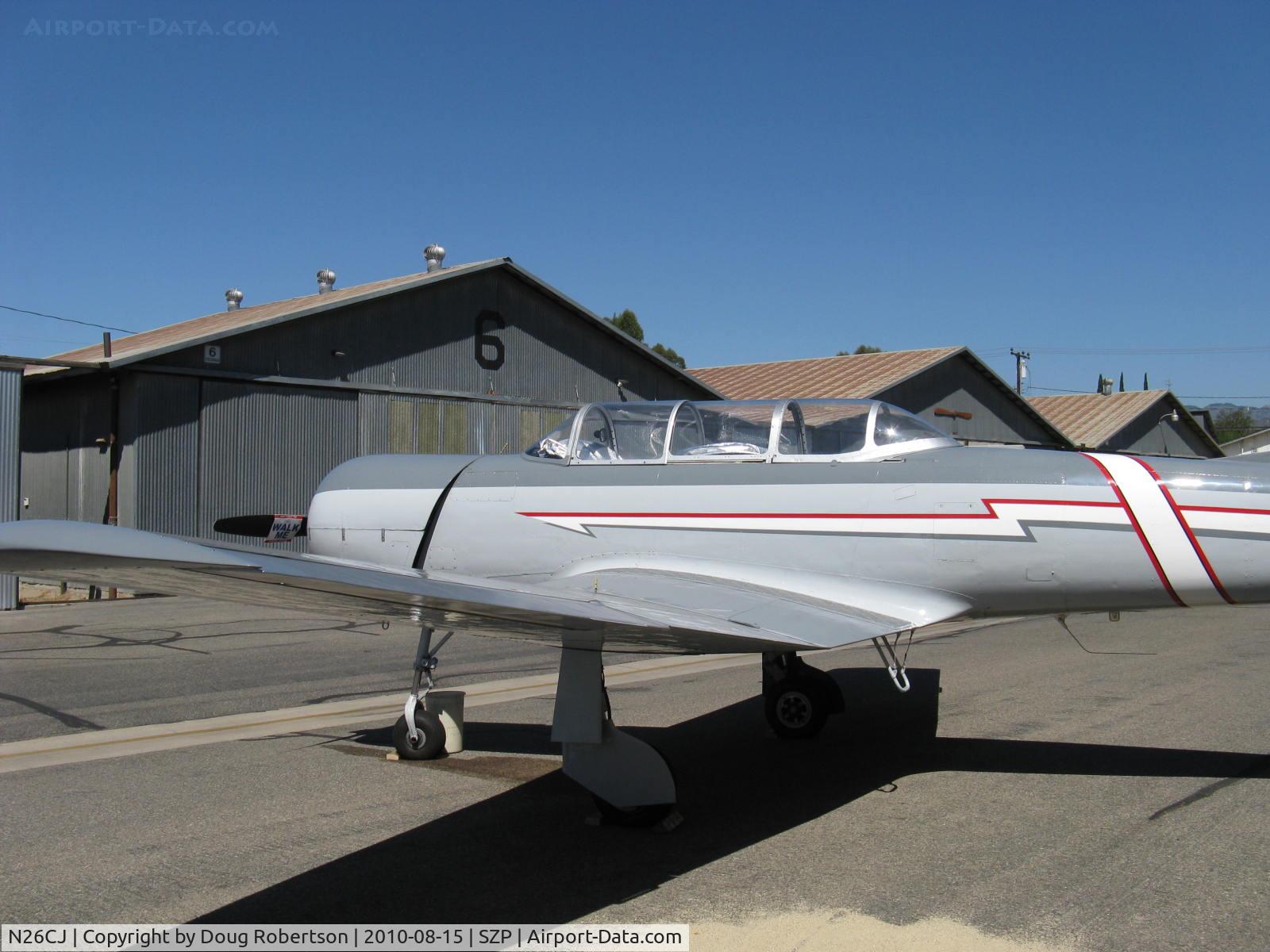 N26CJ, 1977 Nanchang CJ-6A C/N 1832046, 1966 Nanchang China CJ6A, Huosai 6JIA 9 cylinder radial 285 Hp, canopy-two tandem seats