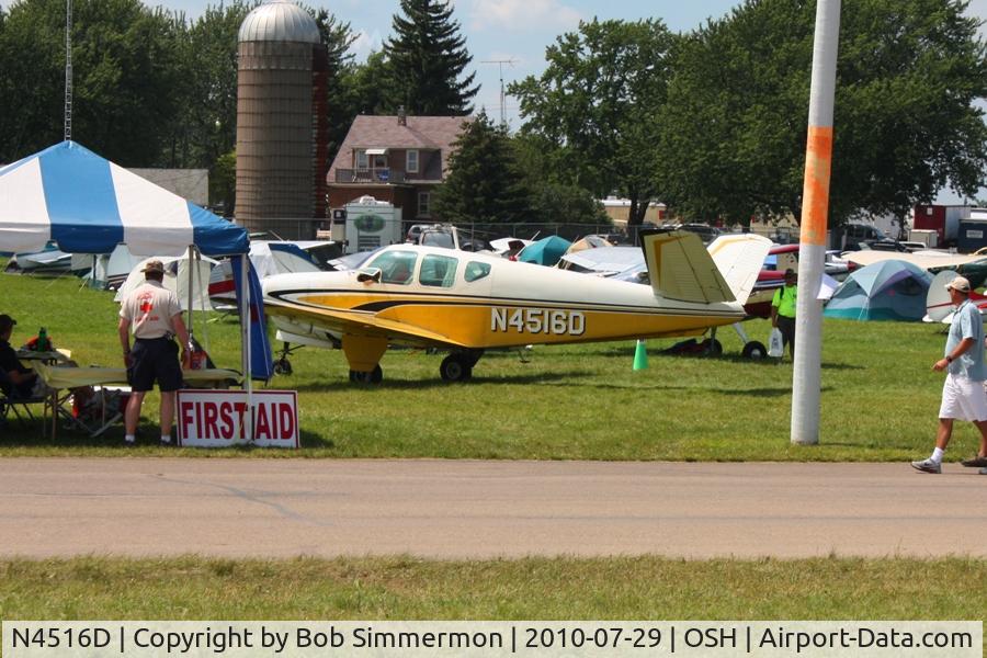 N4516D, 1956 Beech G35 Bonanza C/N D-4687, Airventure 2010 - Oshkosh, Wisconsin