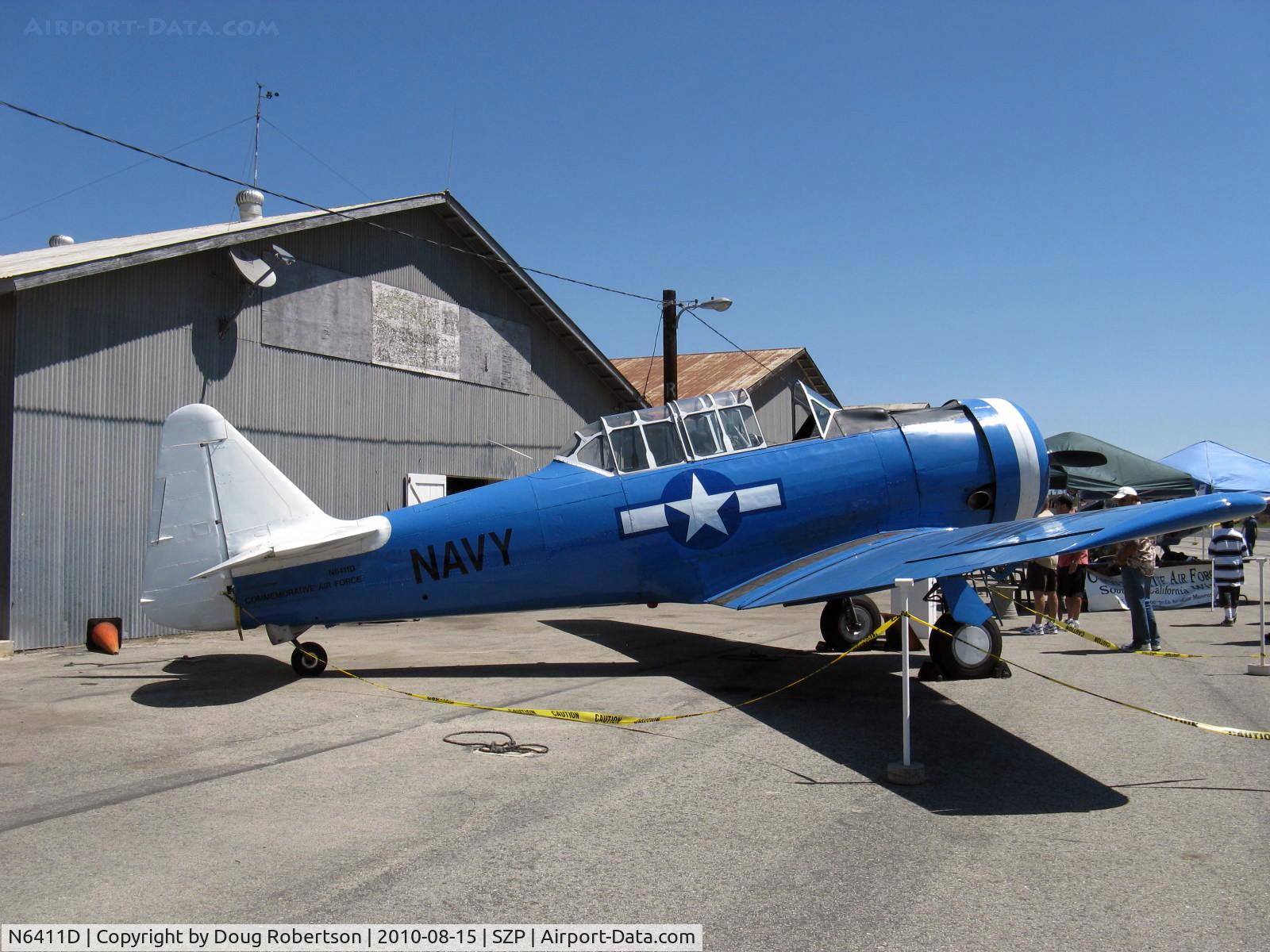 N6411D, 1942 North American SNJ-4 Texan C/N 88-10117, 1942 North American SNJ-4, P&W R-1340 Wasp 600 Hp