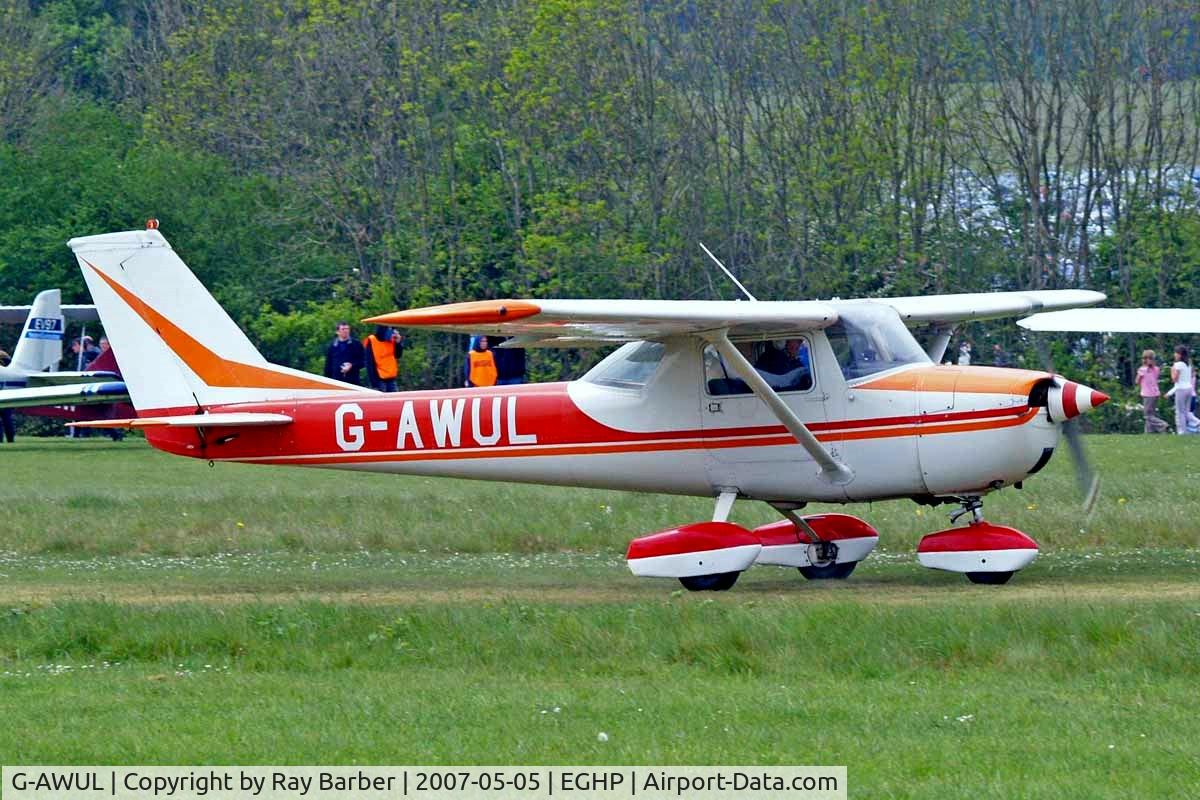 G-AWUL, 1968 Reims Cessna F150H C/N 0346, R/Cessna F.150H [0346] Popham~G 05/05/2007