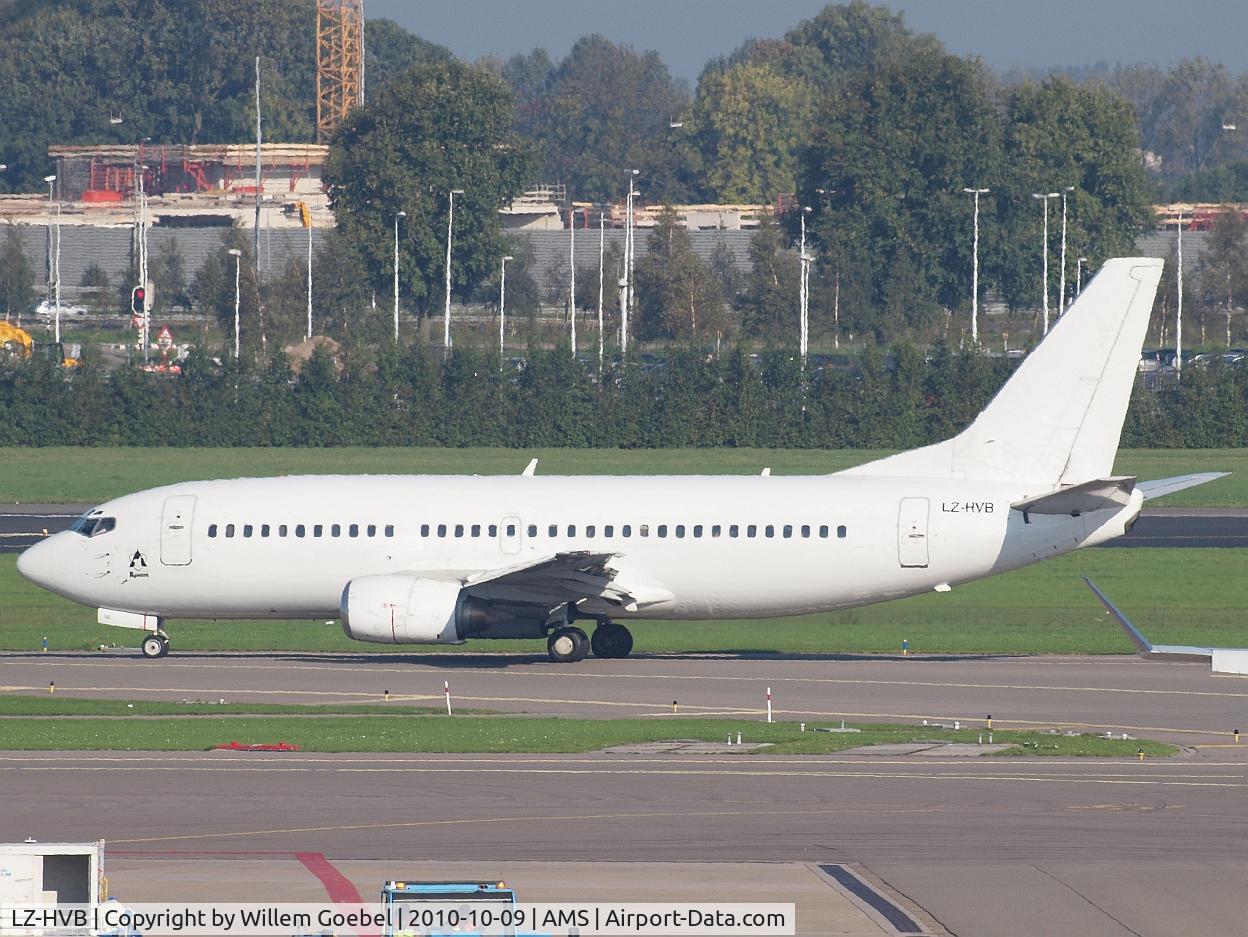 LZ-HVB, Boeing 737-3S1 C/N 24834, Taxi to the runway 18L for take off.