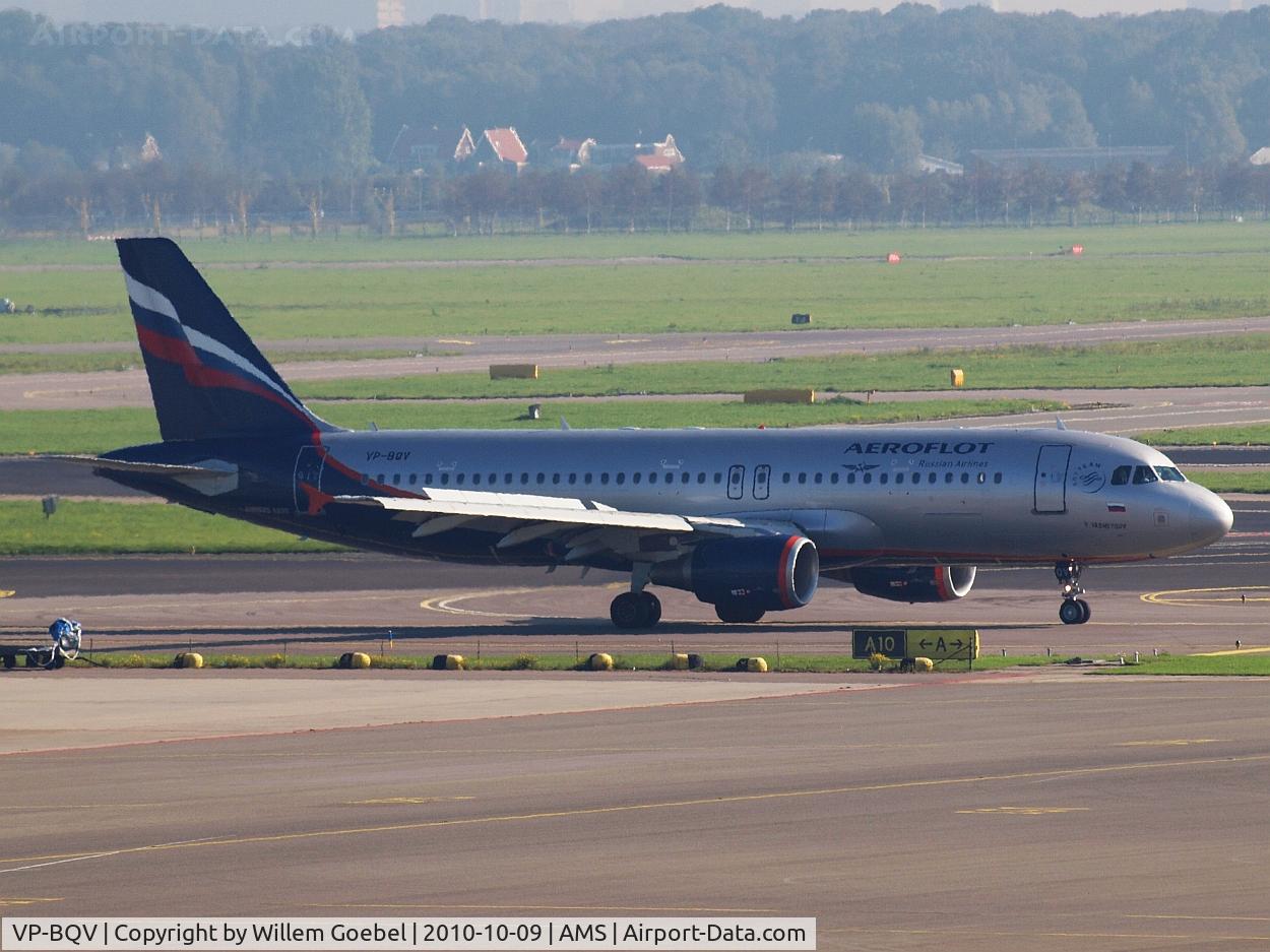 VP-BQV, 2006 Airbus A320-214 C/N 2920, Arrival on Amsterdam airport