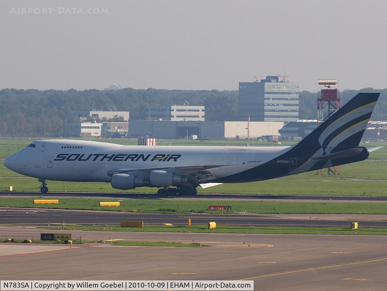 N783SA, 1987 Boeing 747-281F C/N 23919, Arrival on Amsterdam airport
