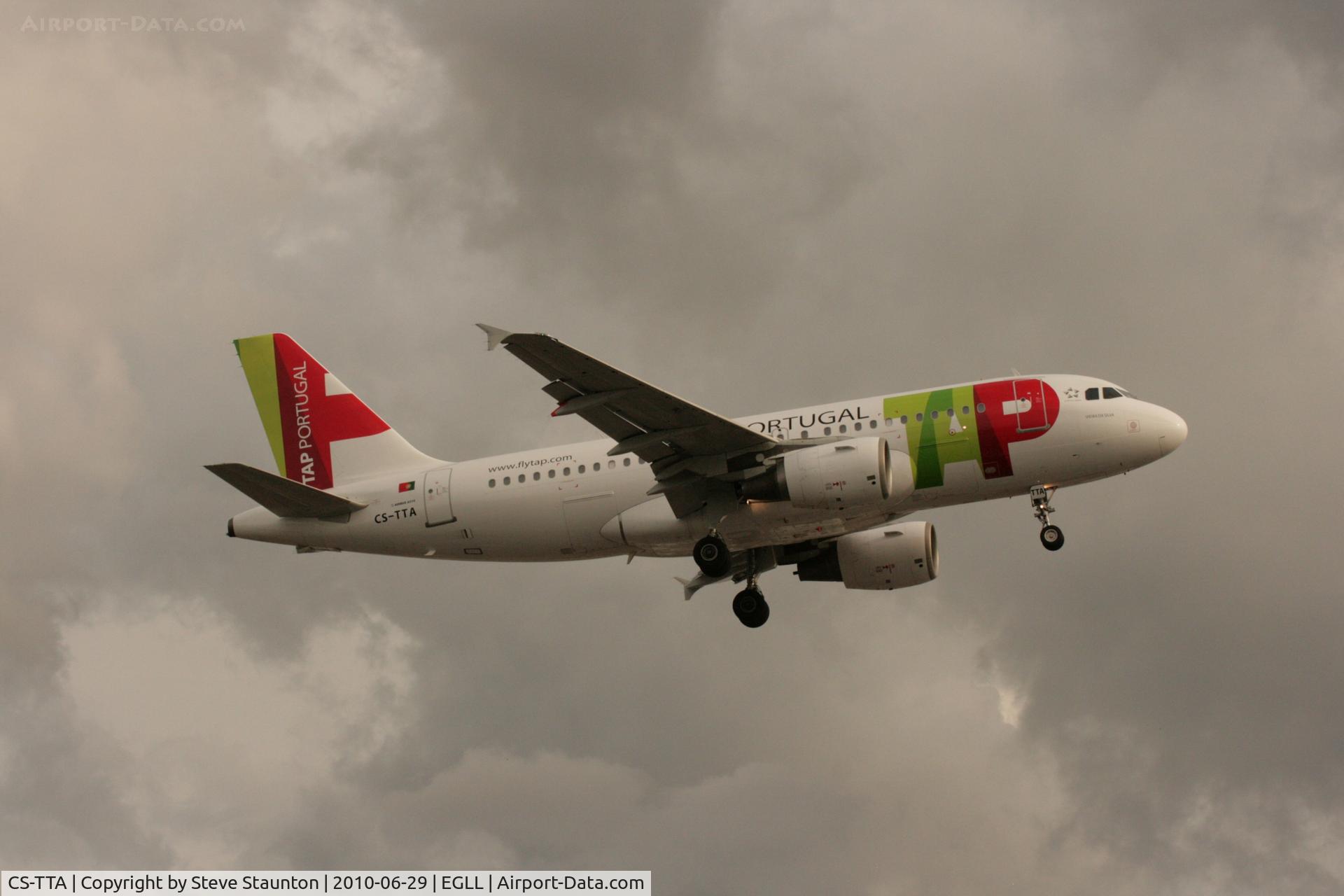 CS-TTA, 1997 Airbus A319-111 C/N 750, Taken at Heathrow Airport, June 2010