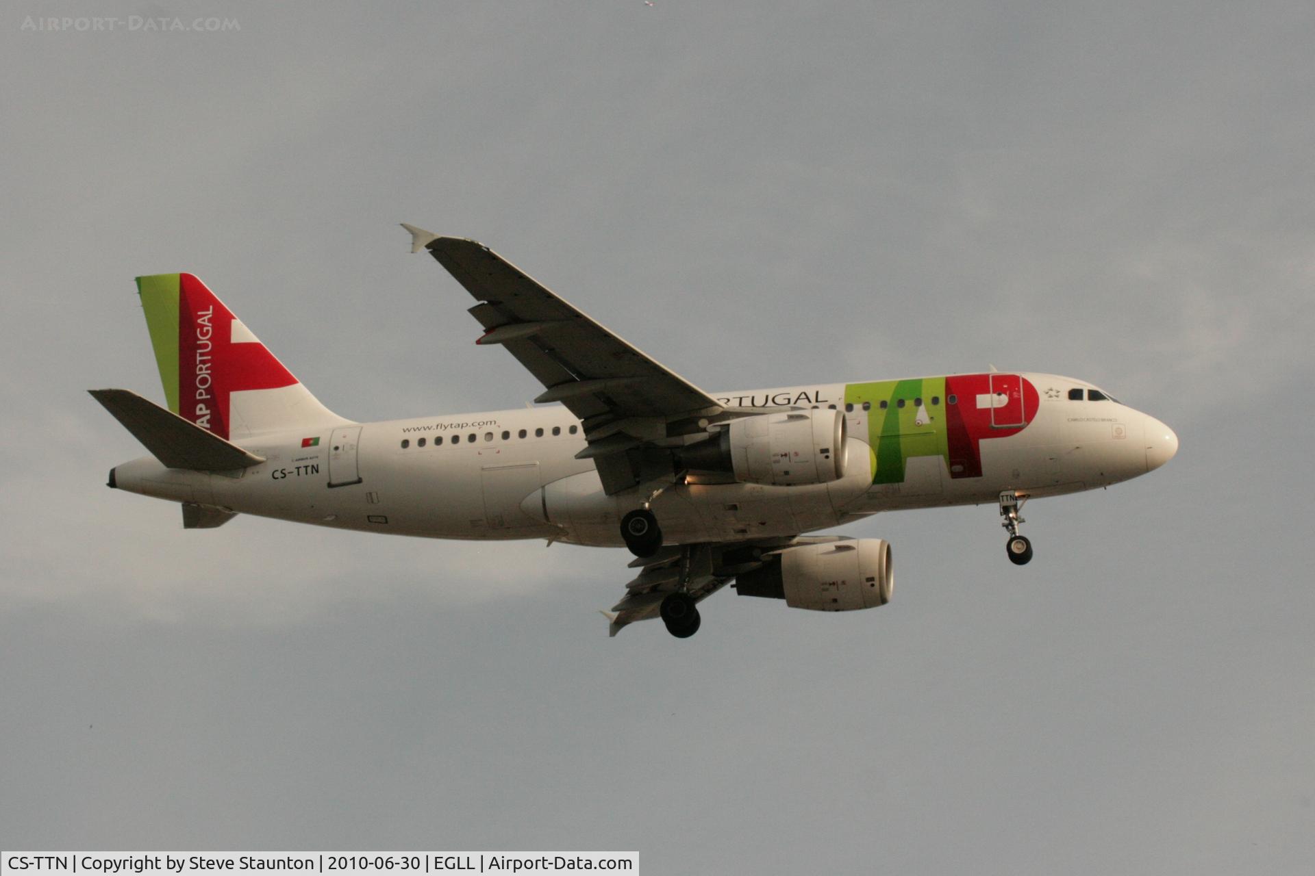 CS-TTN, 1999 Airbus A319-111 C/N 1120, Taken at Heathrow Airport, June 2010