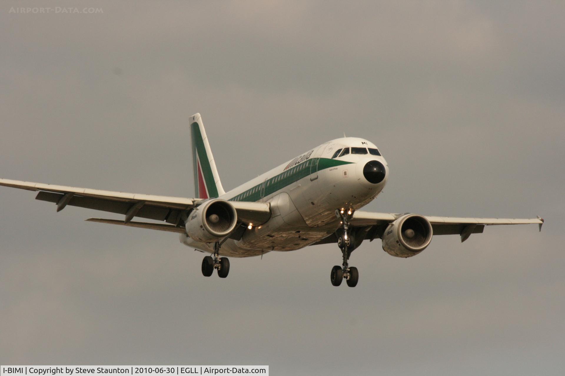 I-BIMI, 2002 Airbus A319-112 C/N 1745, Taken at Heathrow Airport, June 2010