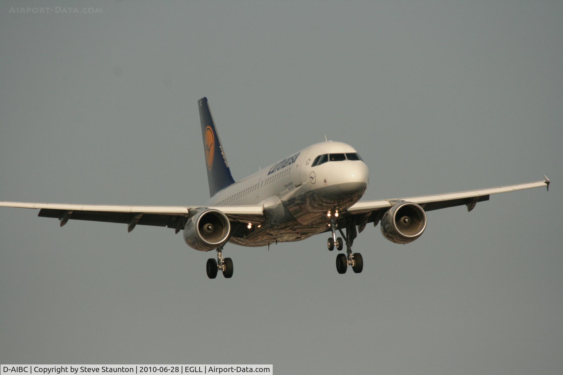 D-AIBC, 2010 Airbus A319-112 C/N 4332, Taken at Heathrow Airport, June 2010