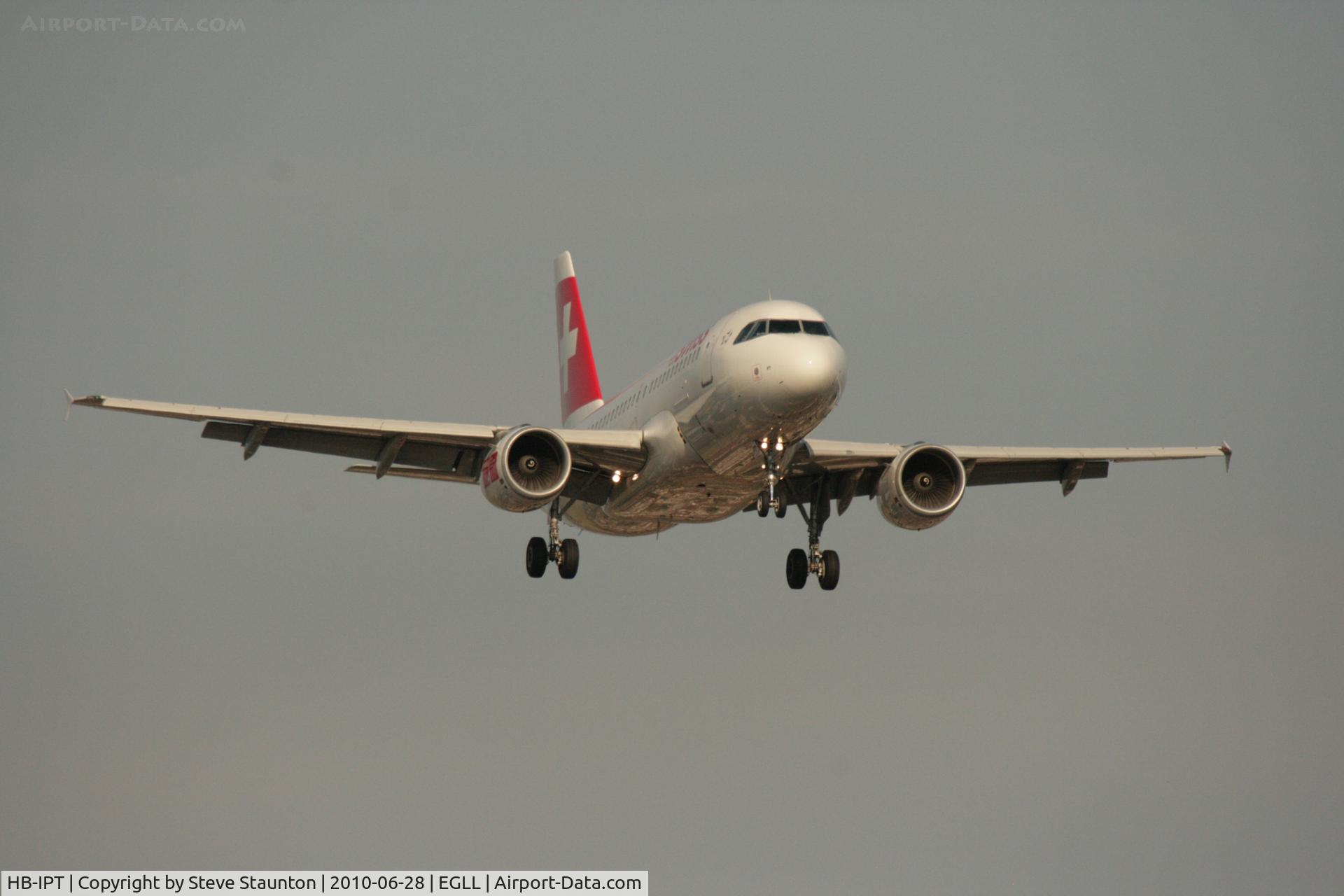 HB-IPT, 1997 Airbus A319-112 C/N 727, Taken at Heathrow Airport, June 2010