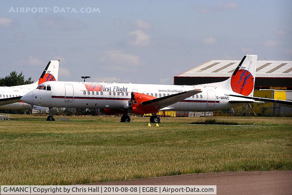 G-MANC, 1992 British Aerospace ATP C/N 2054, now minus its engines