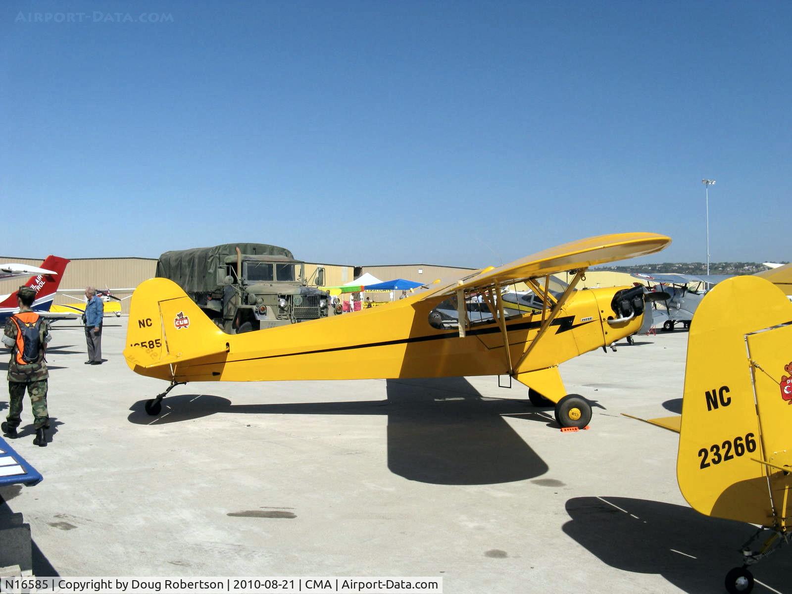 N16585, 1946 Piper J-3C-65 Cub C/N RH 17868, 1946 Piper Hoesch J3C-65 CUB, Continental C85 85 Hp upgrade, Experimental class