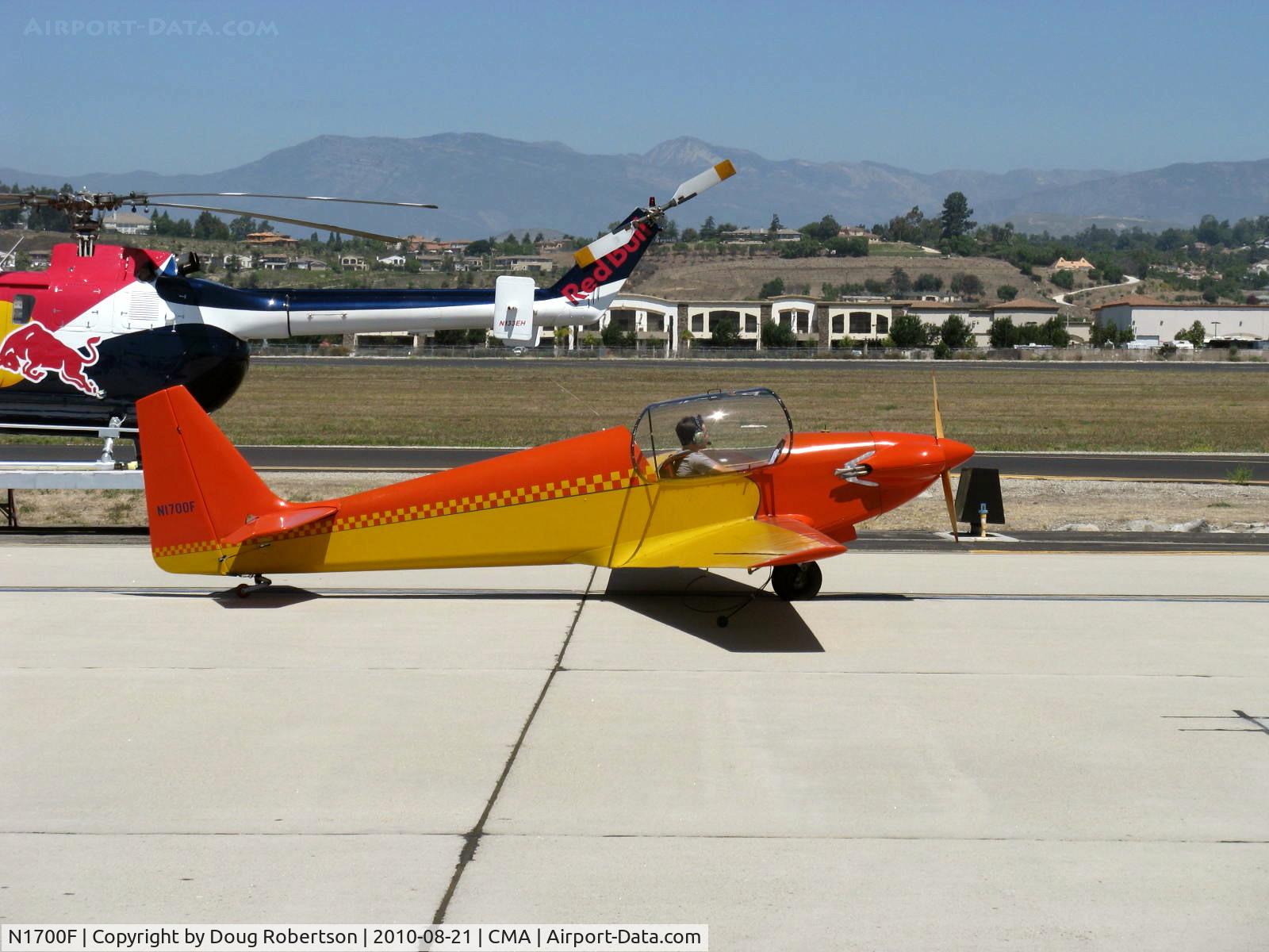 N1700F, 1967 Sportavia-Putzer Fournier RF-4D C/N 4054, 1967 Sportavia-Putzer FOURNIER R.F.4.D. Motor-glider, Rectimo (VW) 4AR 1,200 modified to 1,400 c.c. 40 Hp, taxi