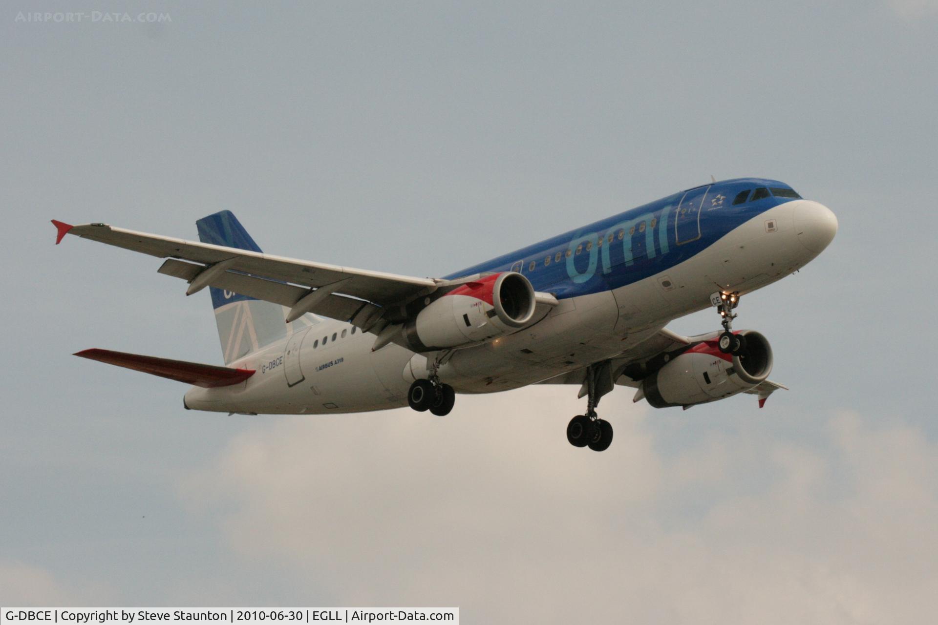 G-DBCE, 2005 Airbus A319-131 C/N 2429, Taken at Heathrow Airport, June 2010