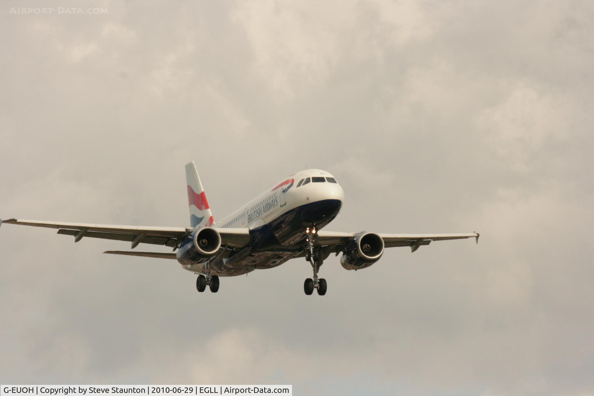 G-EUOH, 2001 Airbus A319-131 C/N 1604, Taken at Heathrow Airport, June 2010
