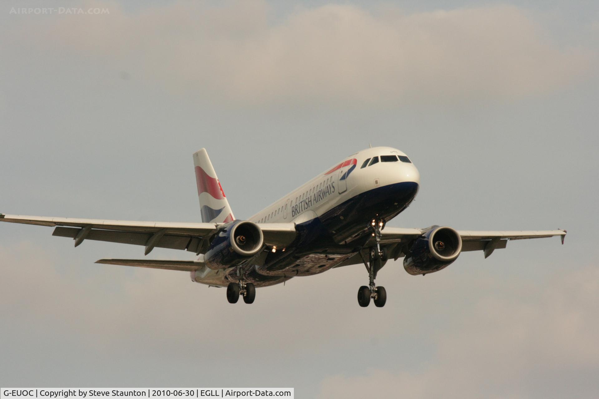 G-EUOC, 2001 Airbus A319-131 C/N 1537, Taken at Heathrow Airport, June 2010