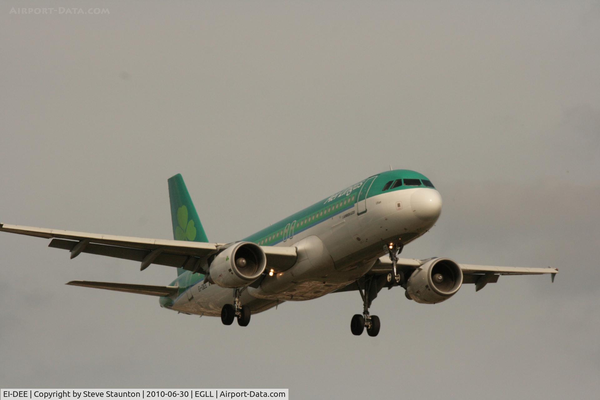 EI-DEE, 2004 Airbus A320-214 C/N 2250, Taken at Heathrow Airport, June 2010