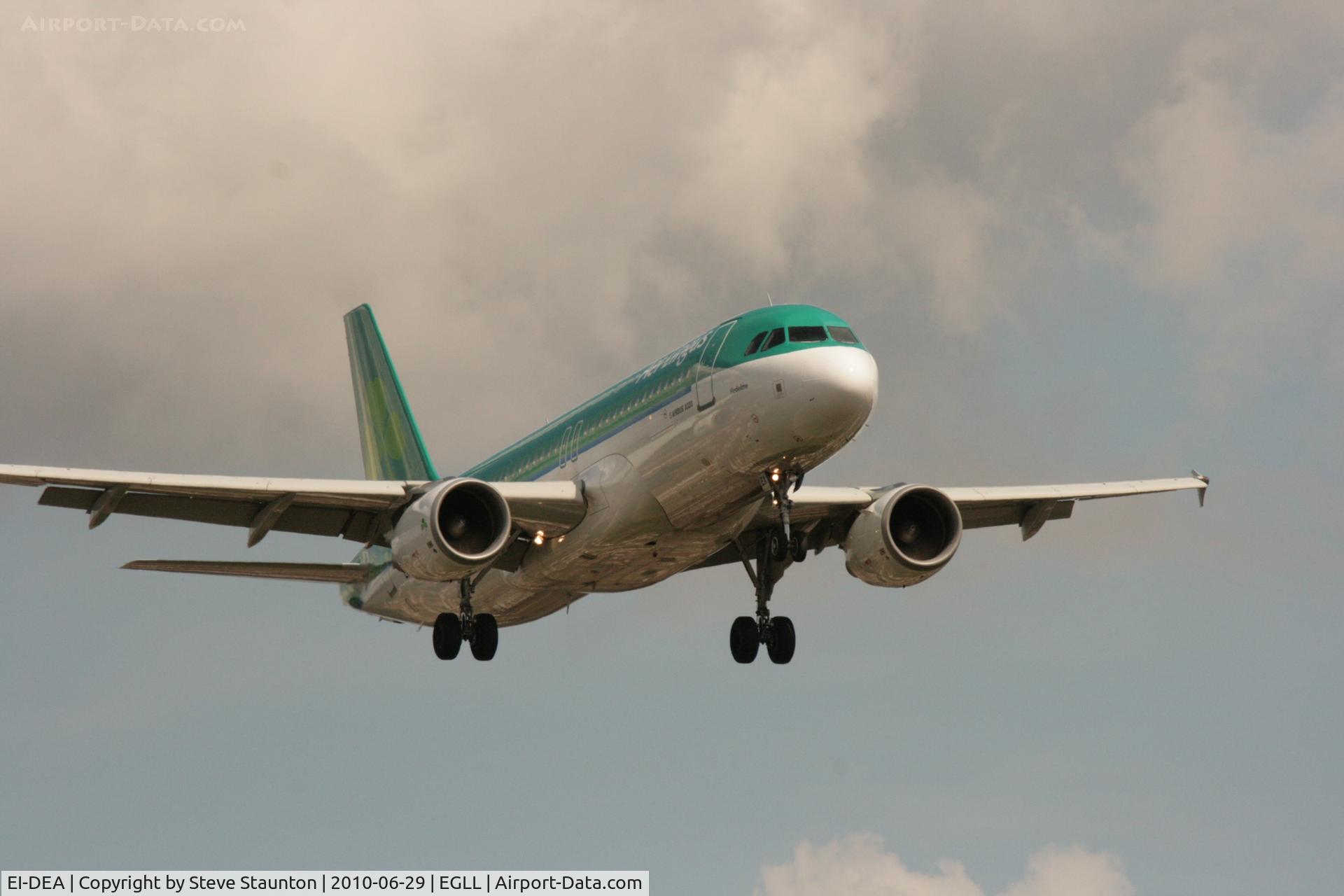 EI-DEA, 2004 Airbus A320-214 C/N 2191, Taken at Heathrow Airport, June 2010