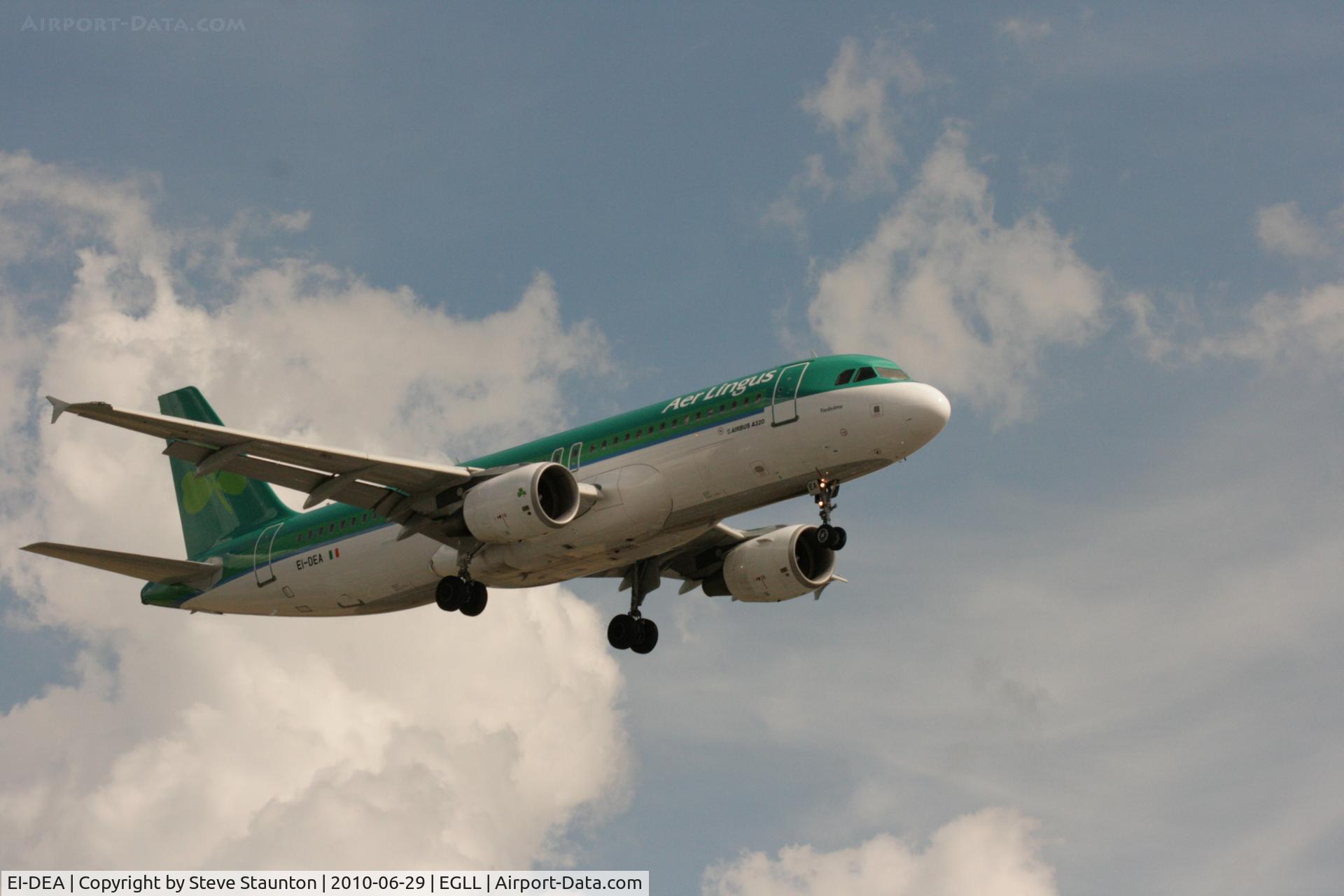 EI-DEA, 2004 Airbus A320-214 C/N 2191, Taken at Heathrow Airport, June 2010