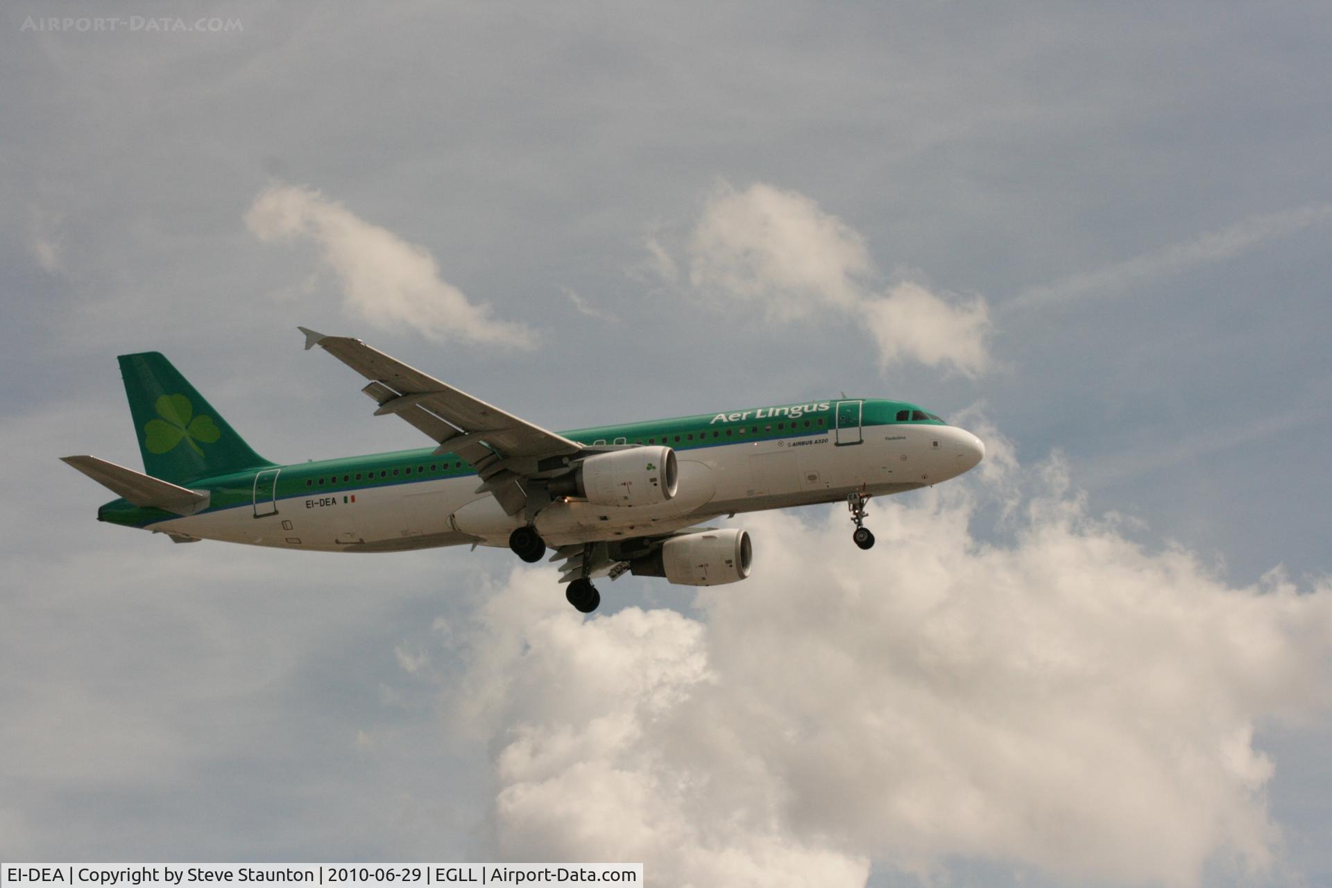 EI-DEA, 2004 Airbus A320-214 C/N 2191, Taken at Heathrow Airport, June 2010