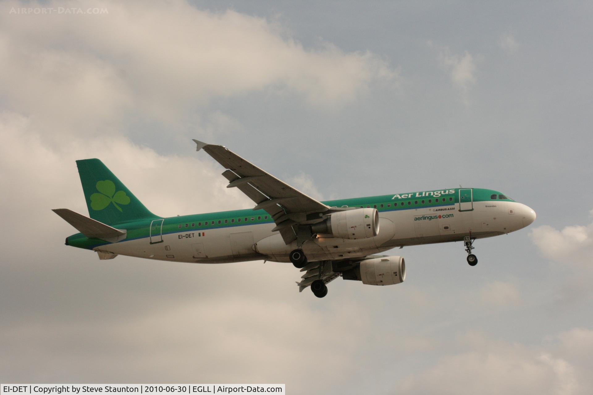 EI-DET, 2006 Airbus A320-214 C/N 2810, Taken at Heathrow Airport, June 2010