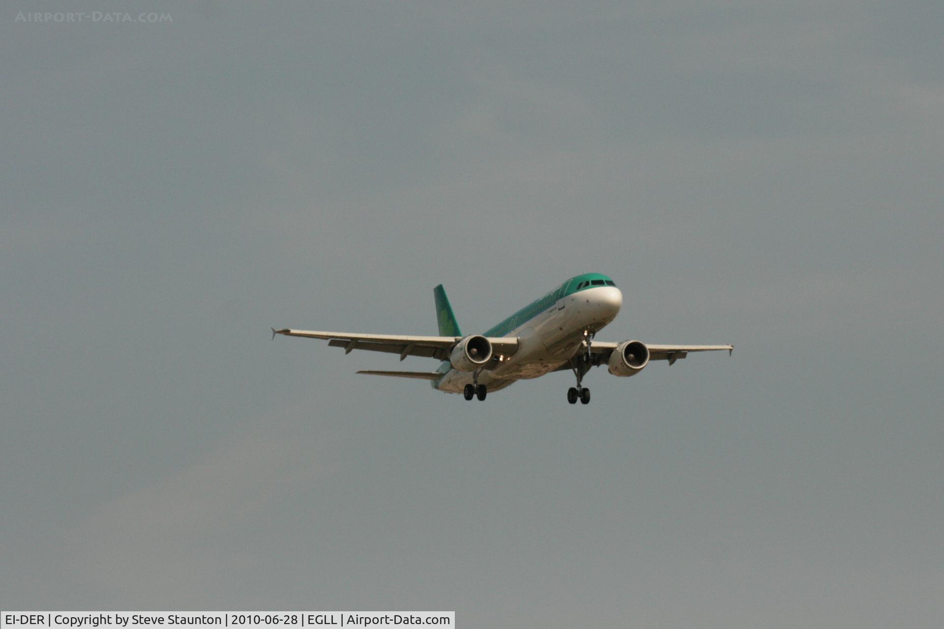 EI-DER, 2005 Airbus A320-214 C/N 2583, Taken at Heathrow Airport, June 2010