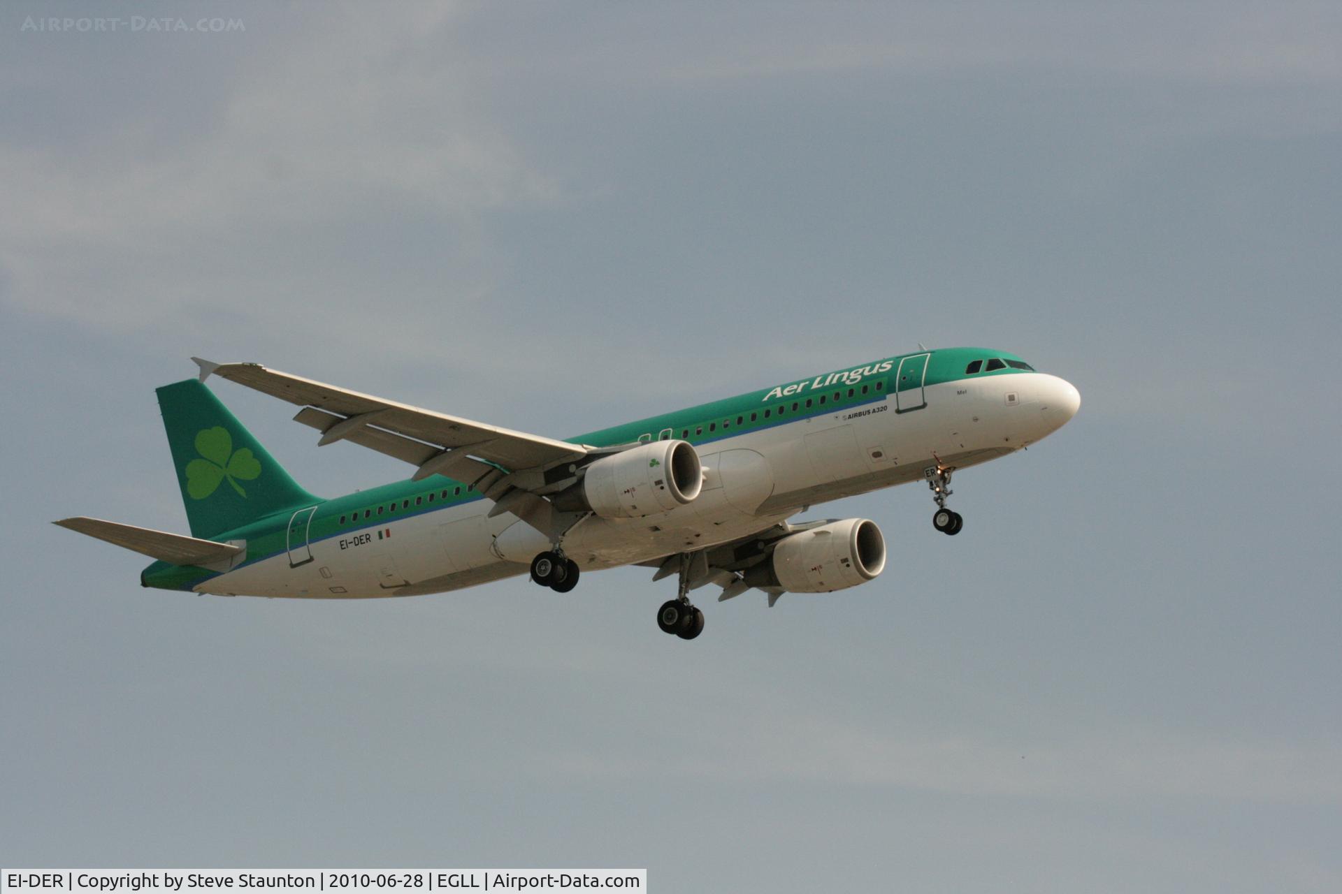 EI-DER, 2005 Airbus A320-214 C/N 2583, Taken at Heathrow Airport, June 2010
