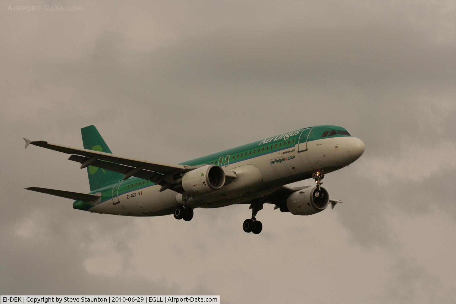 EI-DEK, 2005 Airbus A320-214 C/N 2399, Taken at Heathrow Airport, June 2010