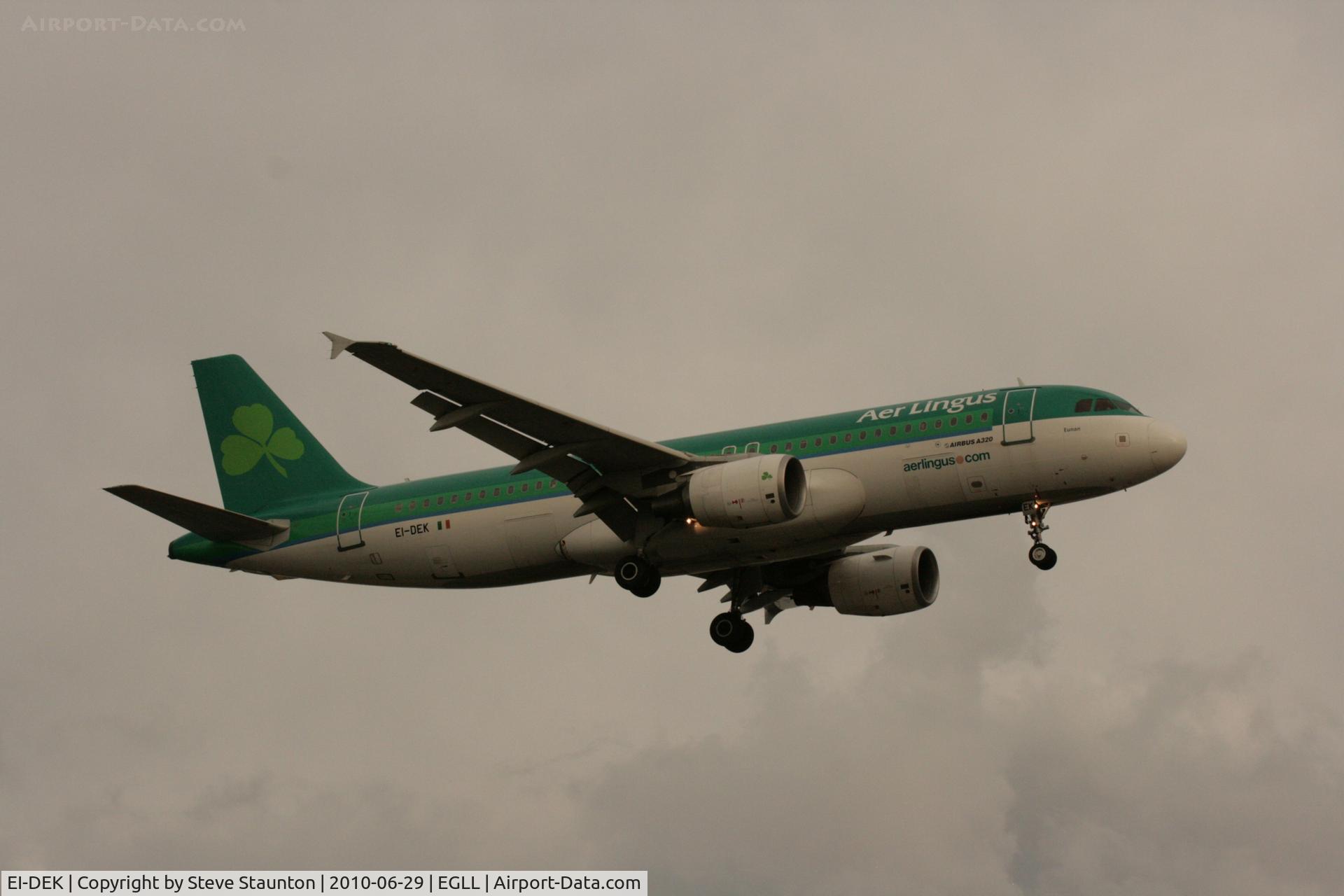 EI-DEK, 2005 Airbus A320-214 C/N 2399, Taken at Heathrow Airport, June 2010
