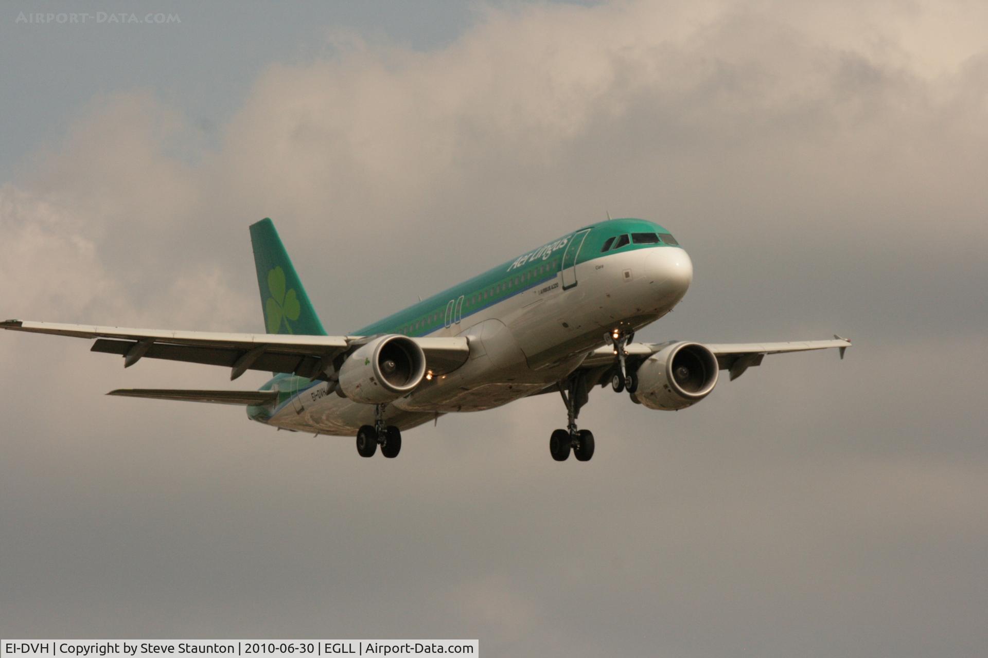 EI-DVH, 2007 Airbus A320-214 C/N 3345, Taken at Heathrow Airport, June 2010
