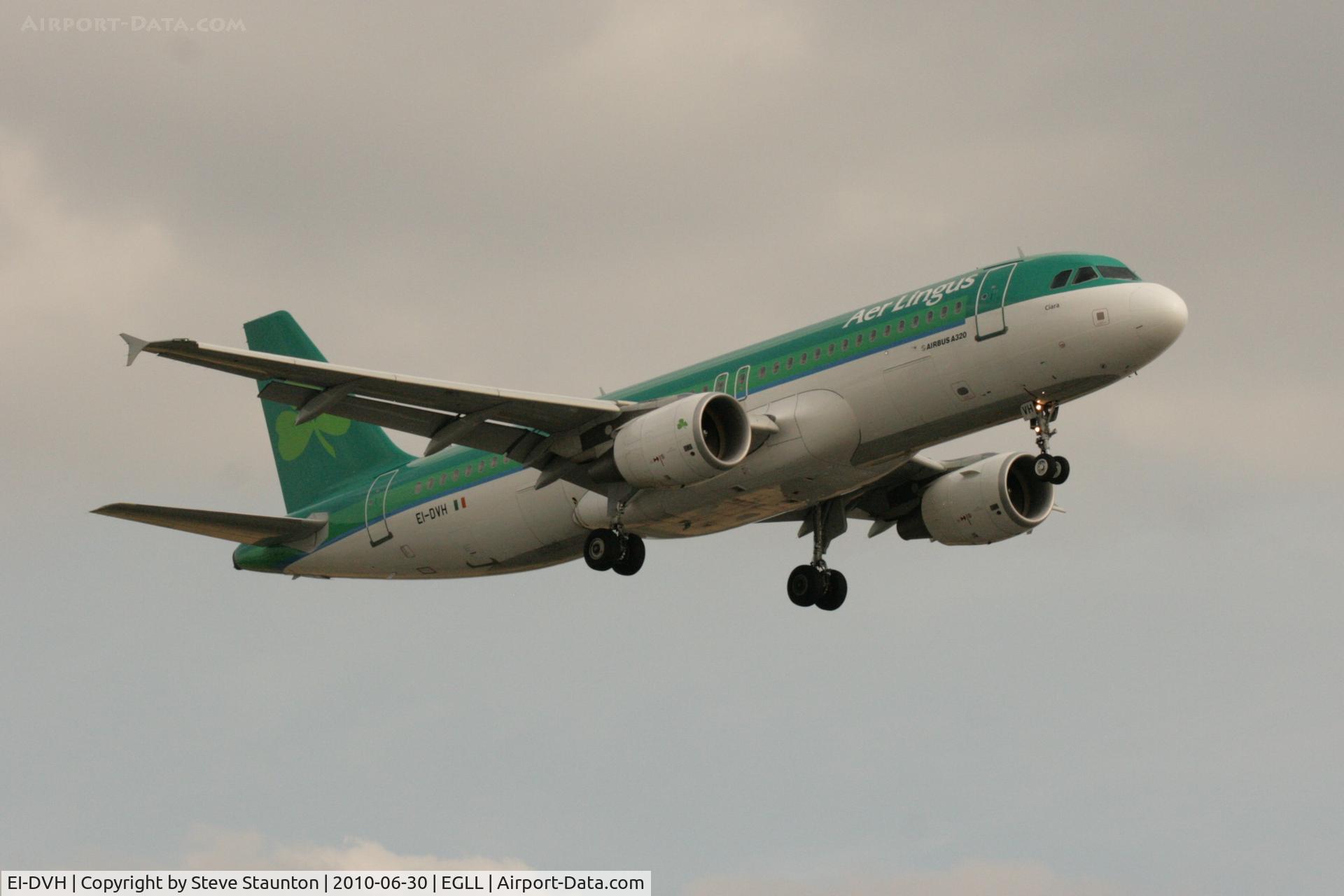 EI-DVH, 2007 Airbus A320-214 C/N 3345, Taken at Heathrow Airport, June 2010