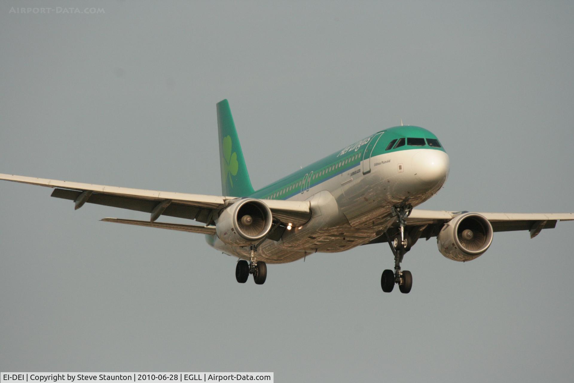 EI-DEI, 2005 Airbus A320-214 C/N 2374, Taken at Heathrow Airport, June 2010
