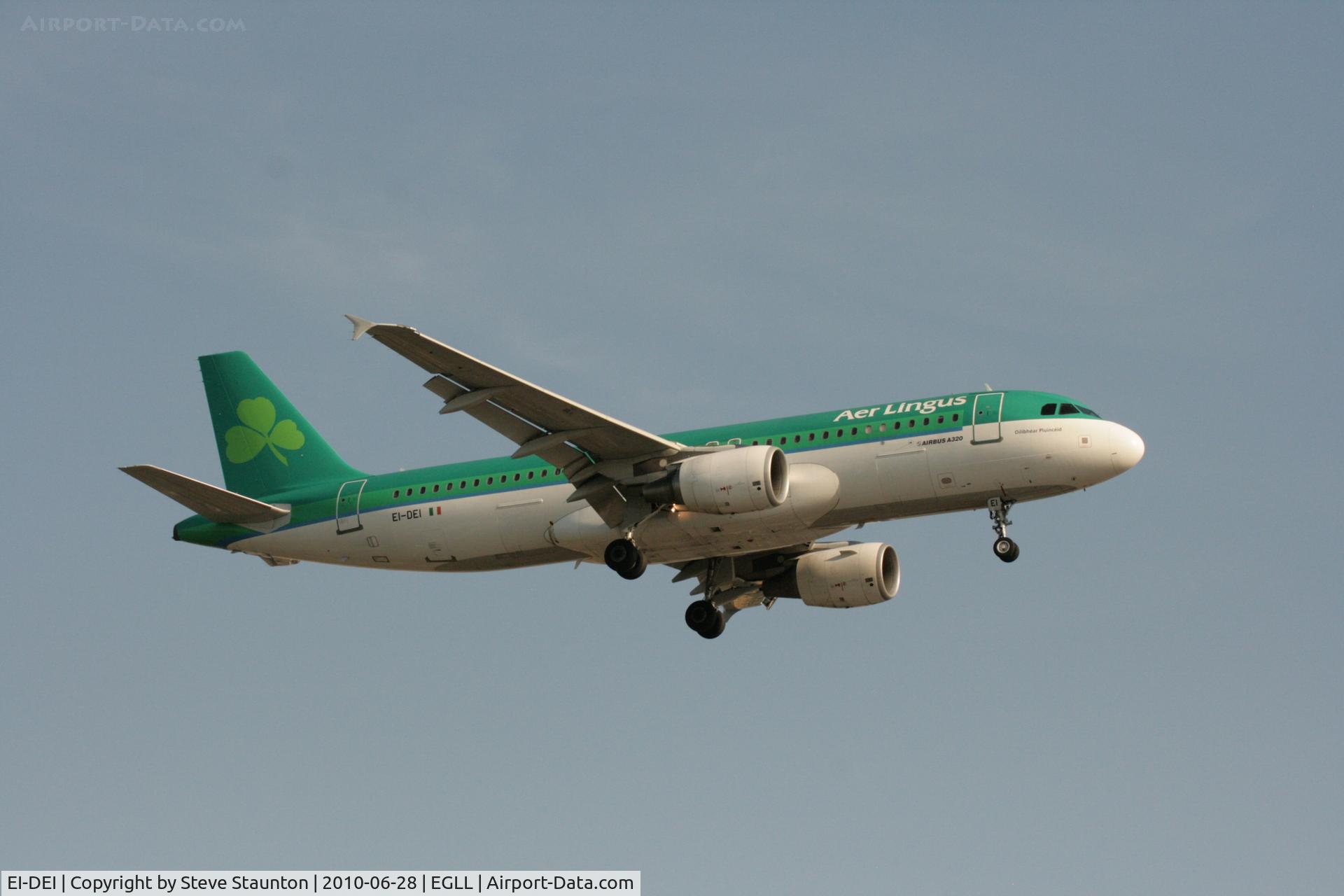 EI-DEI, 2005 Airbus A320-214 C/N 2374, Taken at Heathrow Airport, June 2010