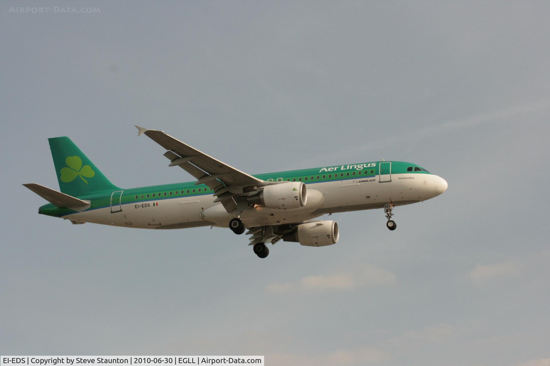 EI-EDS, 2008 Airbus A320-214 C/N 3755, Taken at Heathrow Airport, June 2010