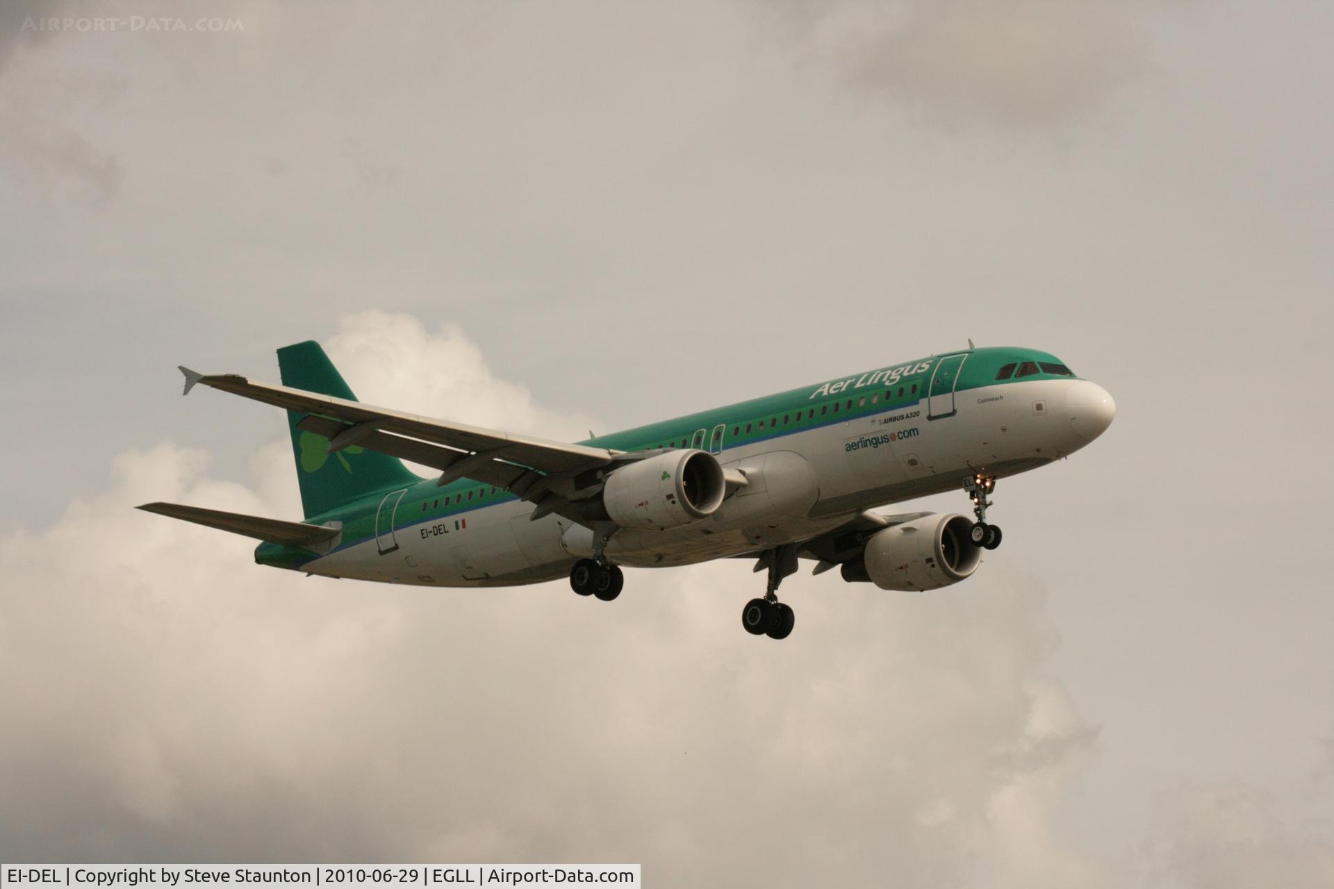 EI-DEL, 2005 Airbus A320-214 C/N 2409, Taken at Heathrow Airport, June 2010